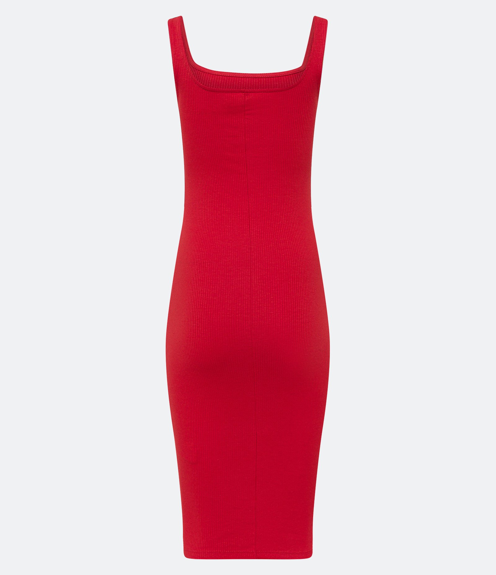 Vestido Midi Básico com Decote Quadrado 7