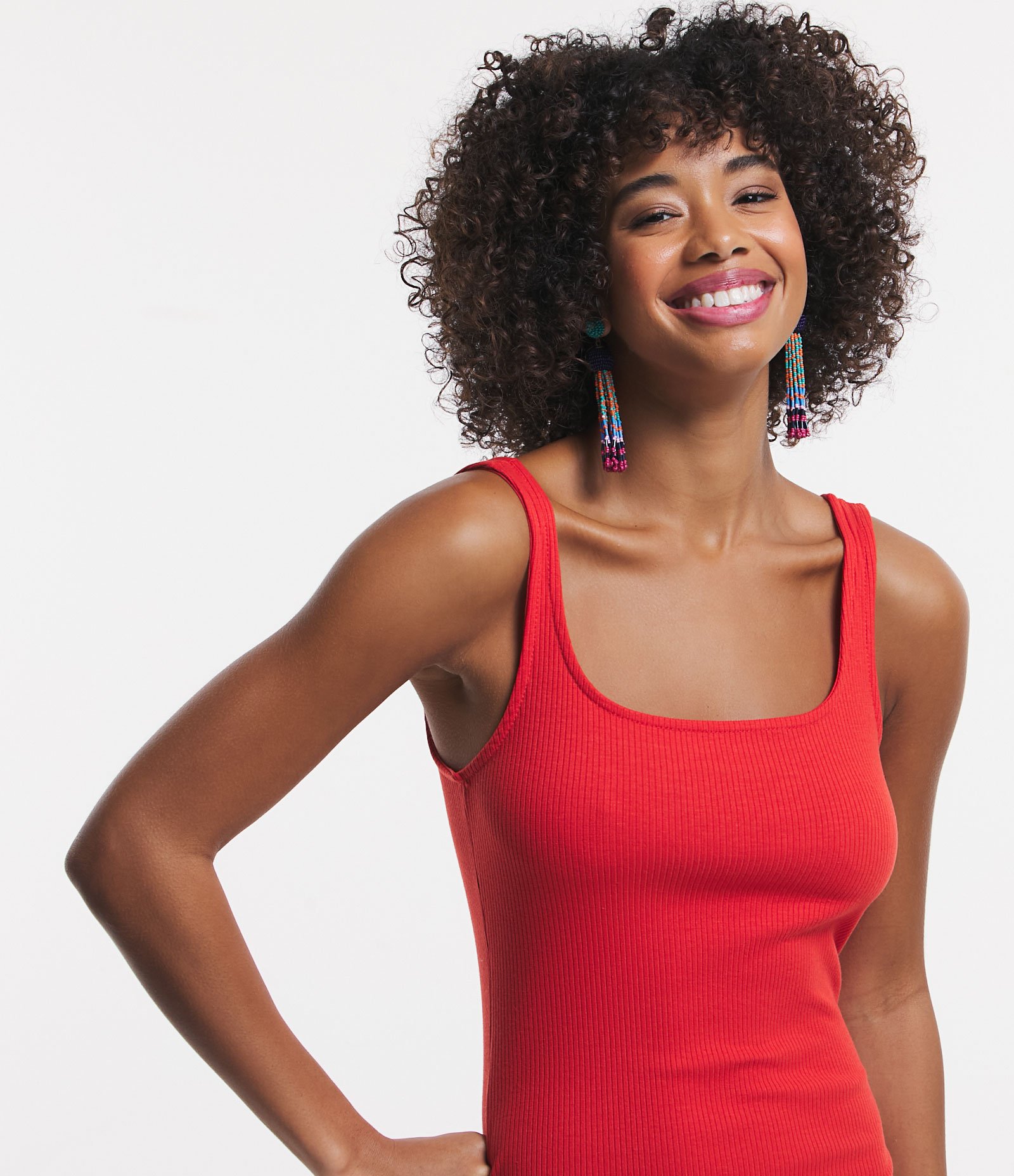 Vestido Midi Básico com Decote Quadrado 4