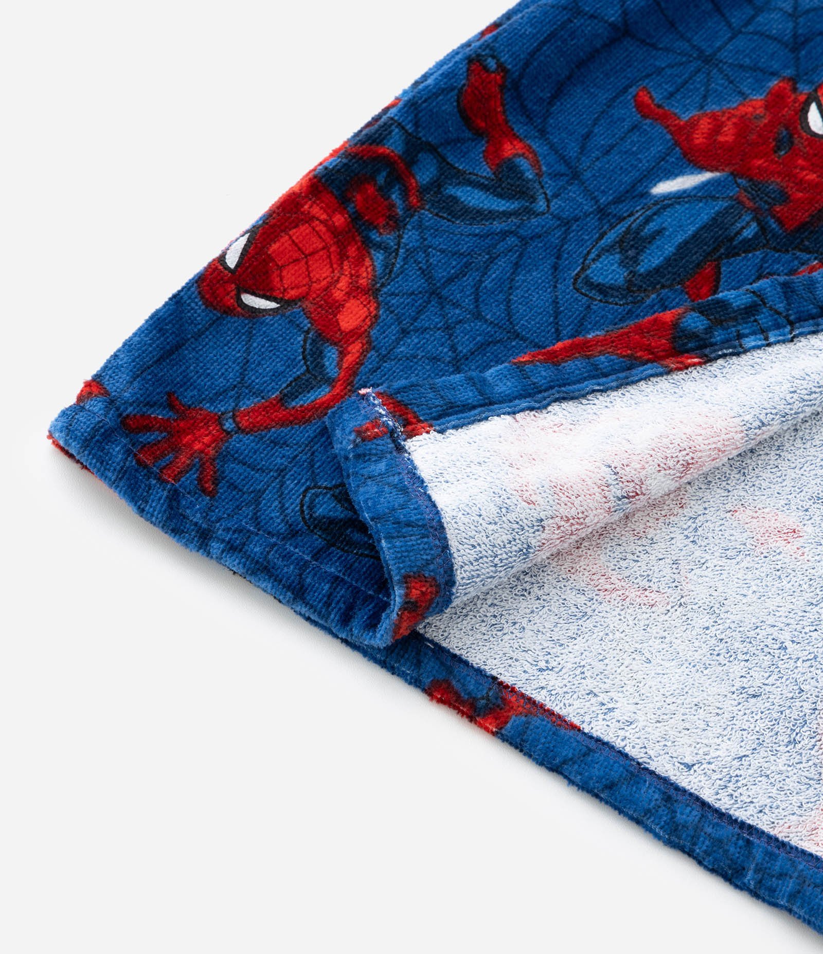 Roupão Infantil Atoalhado com Estampa do Homem Aranha - Tam P ao GG Azul 2