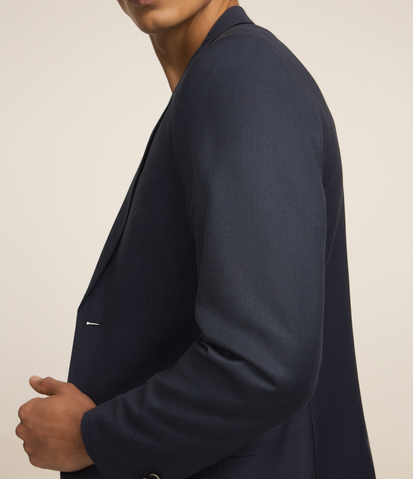 Paletó Slim Alfaiatado com Gola Lapela e Bolsos Azul Escuro 5