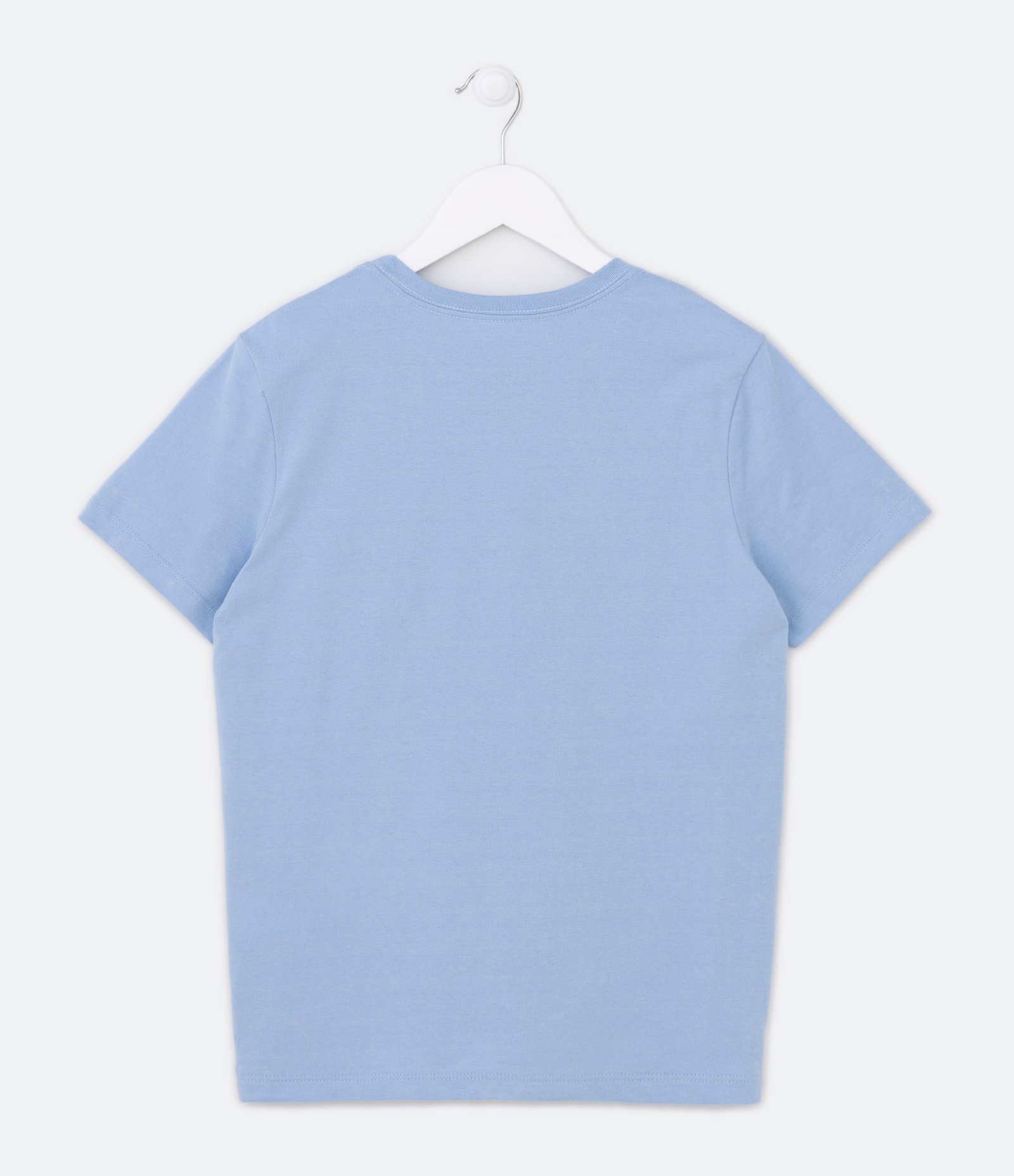 Camiseta Infantil Básica - Tam 5 a 14 Anos Azul Bebê 2