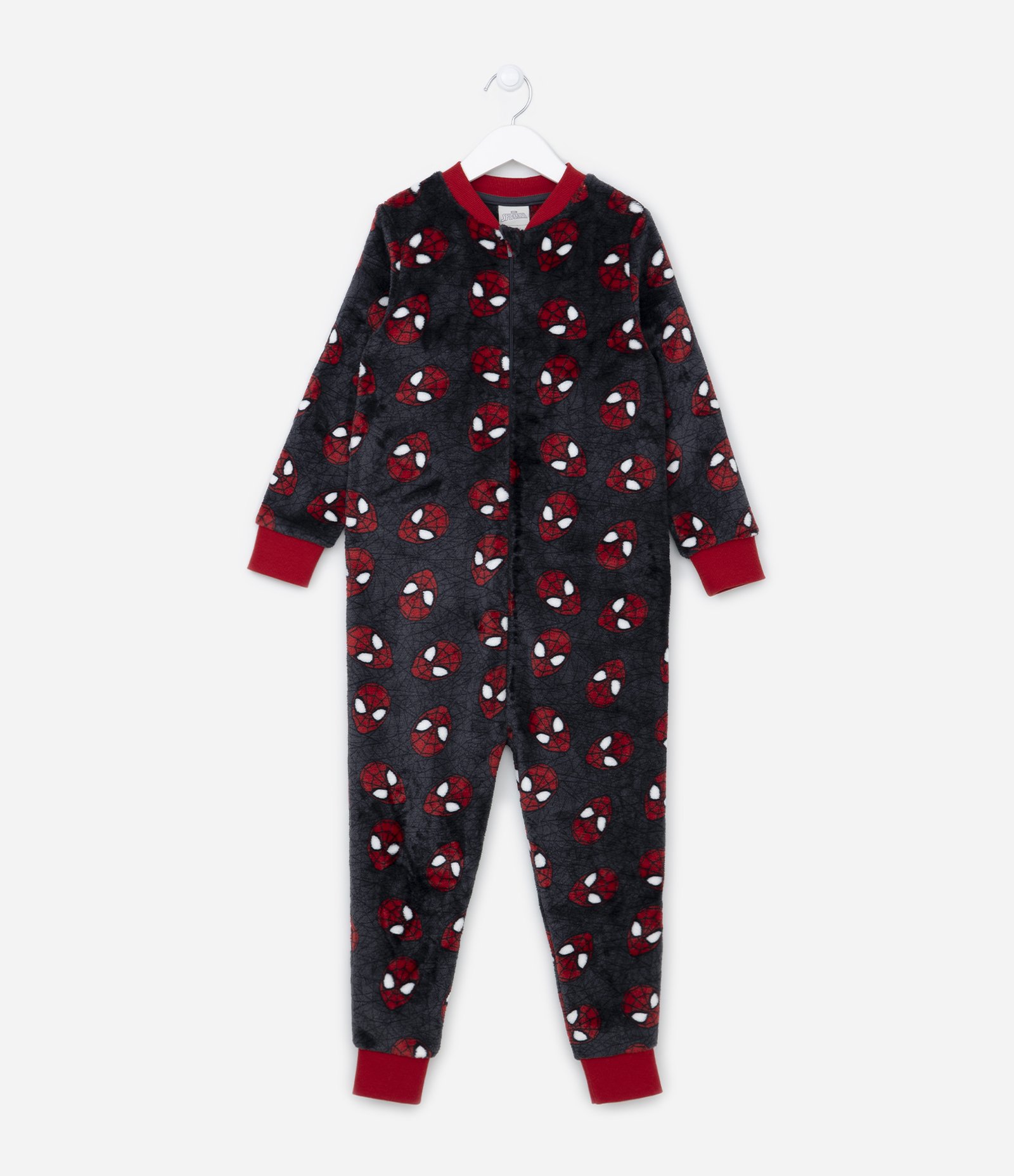 Pijama Jumper Infantil Estampa Do Homem Aranha Tam Ao Anos Preto