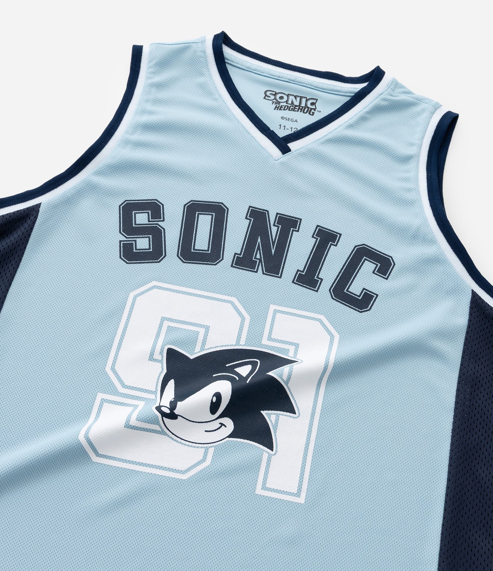 Regata Infantil com Estampa de Basquete do Sonic - Tam 5 a 12 anos Azul 6