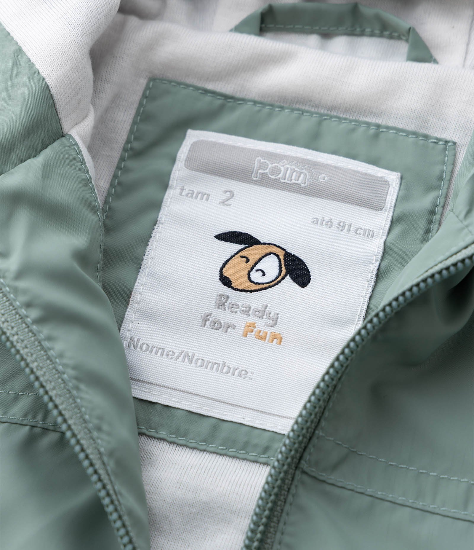 Jaqueta Quebra Vento Infantil em Microfibra - Tam 1 a 5 anos Verde 7