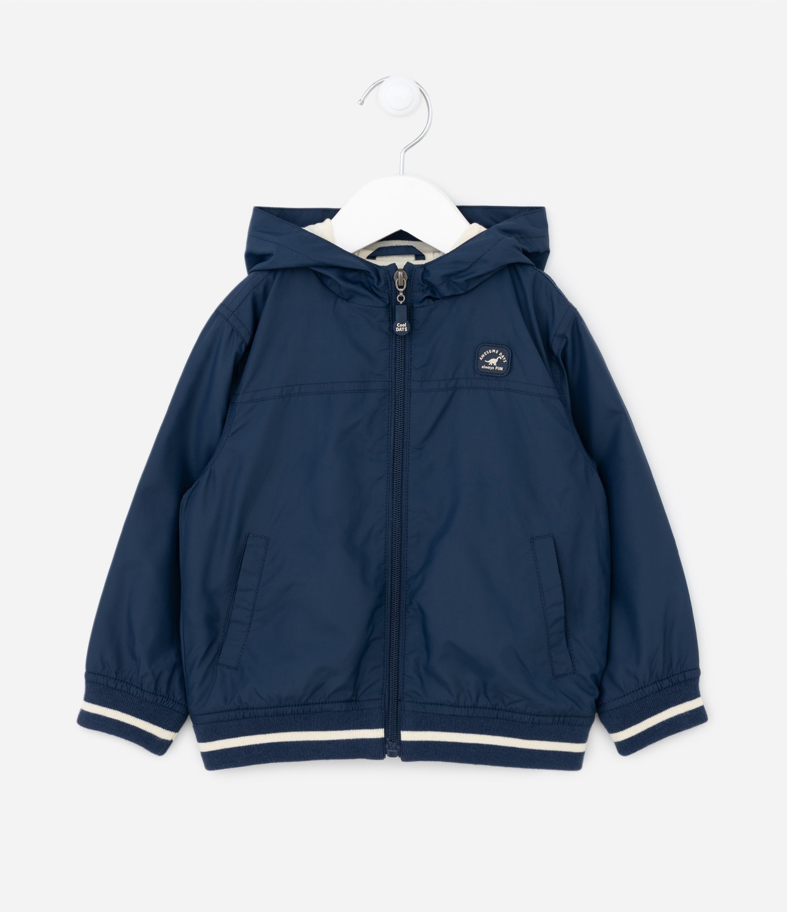 Jaqueta Quebra Vento Infantil em Microfibra - Tam 1 a 5 anos Azul 2