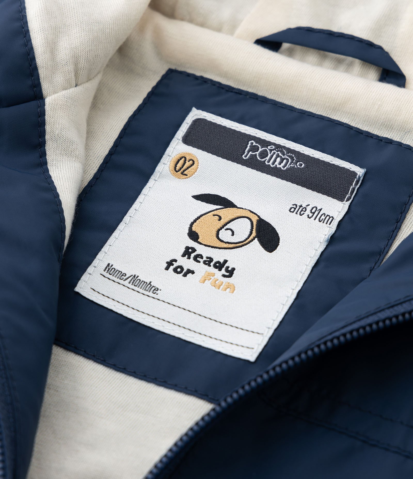 Jaqueta Quebra Vento Infantil em Microfibra - Tam 1 a 5 anos Azul 5