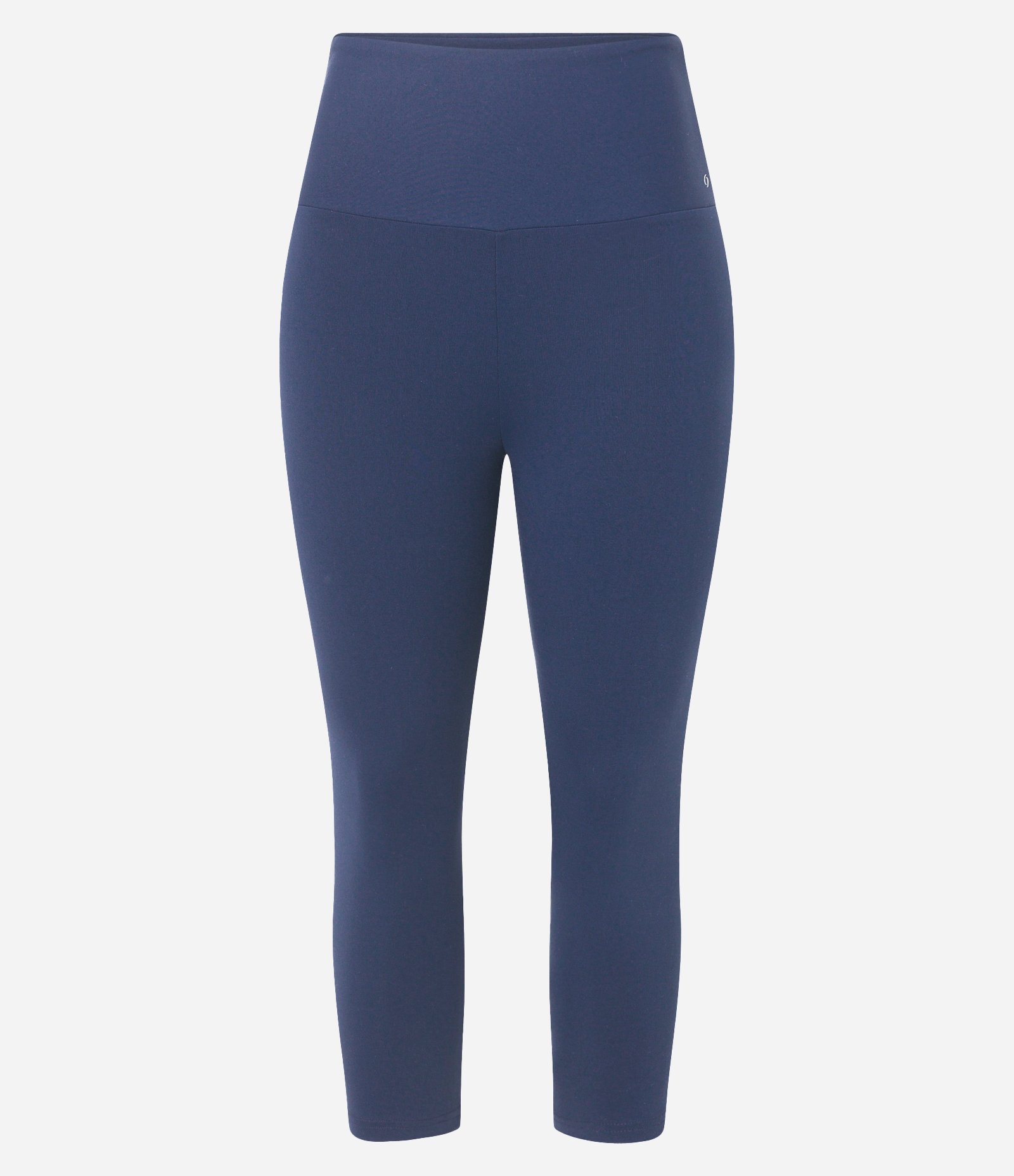 Calça Corsário Esportiva Básica em Microfibra com Cós Amplo Azul Marinho 5