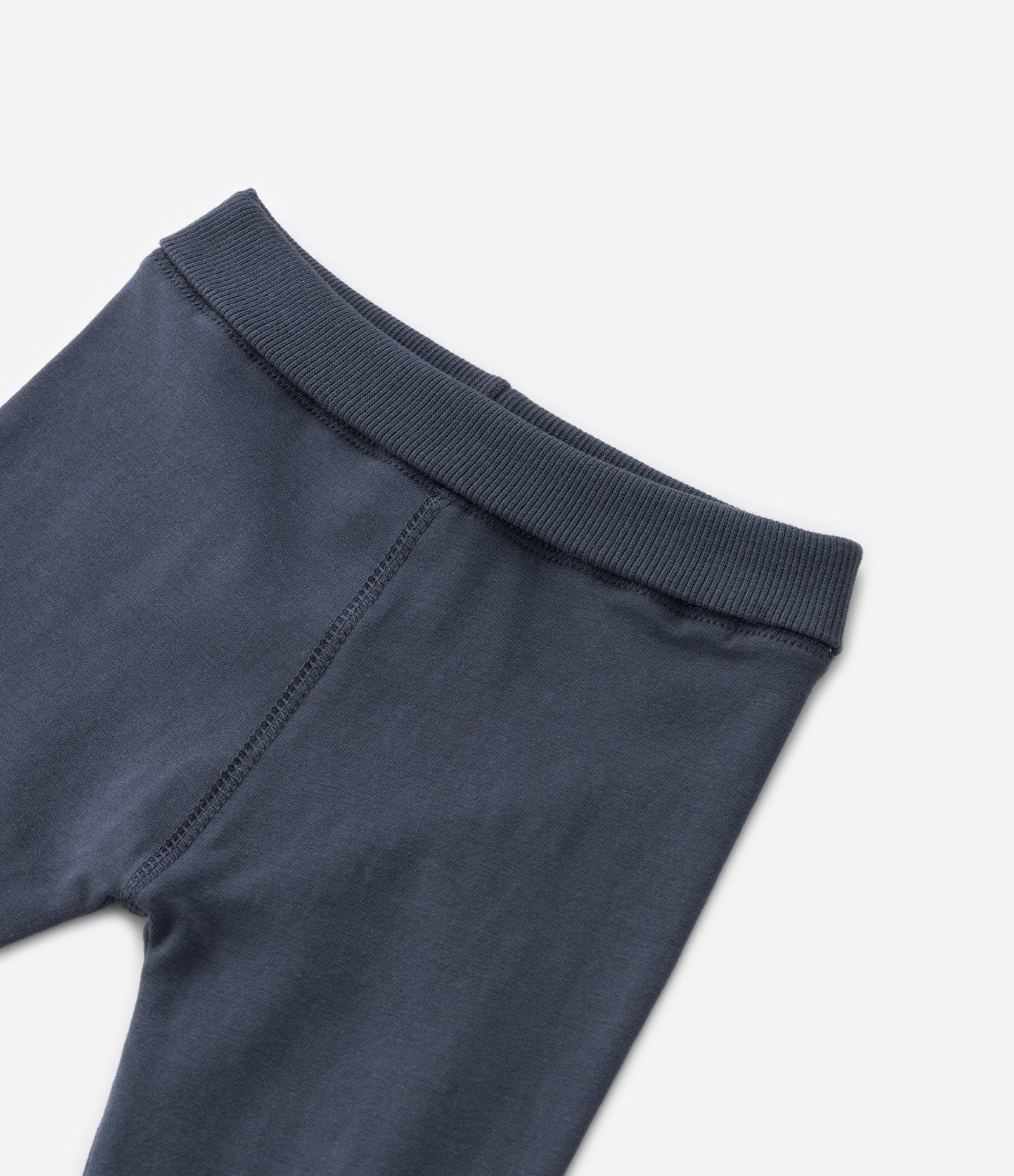 Calça Infantil com Cós Virado e Punhos Canelados - Tam RN a 18 Meses 3