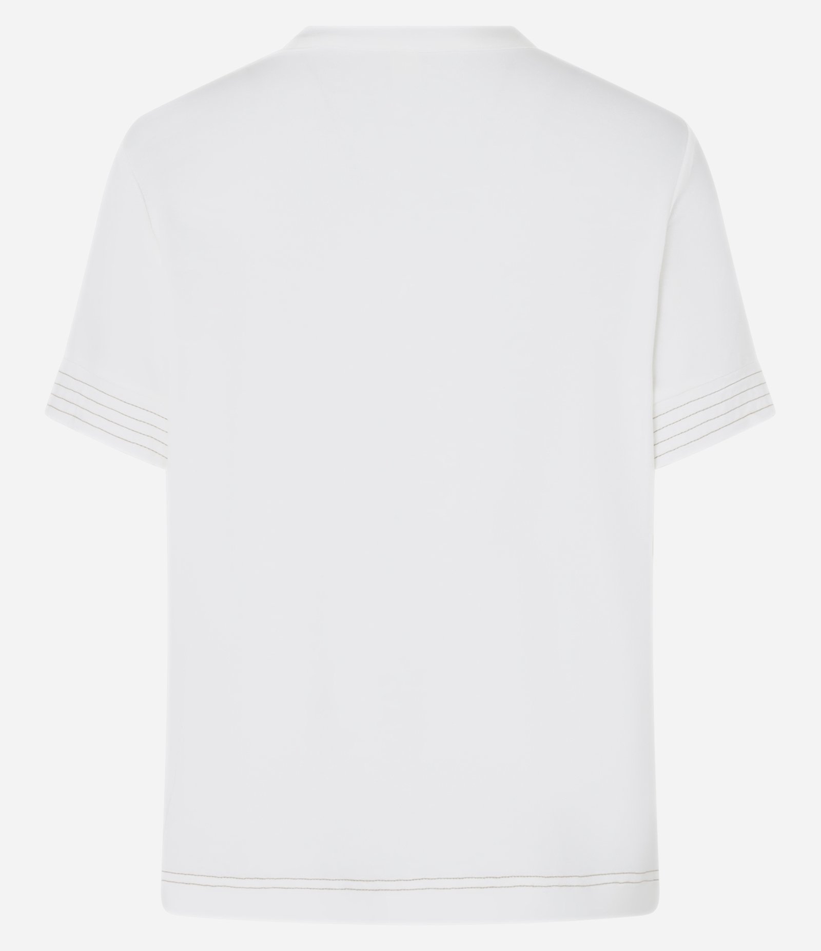 Blusa em Viscose com Costura Contrastante Off White 6