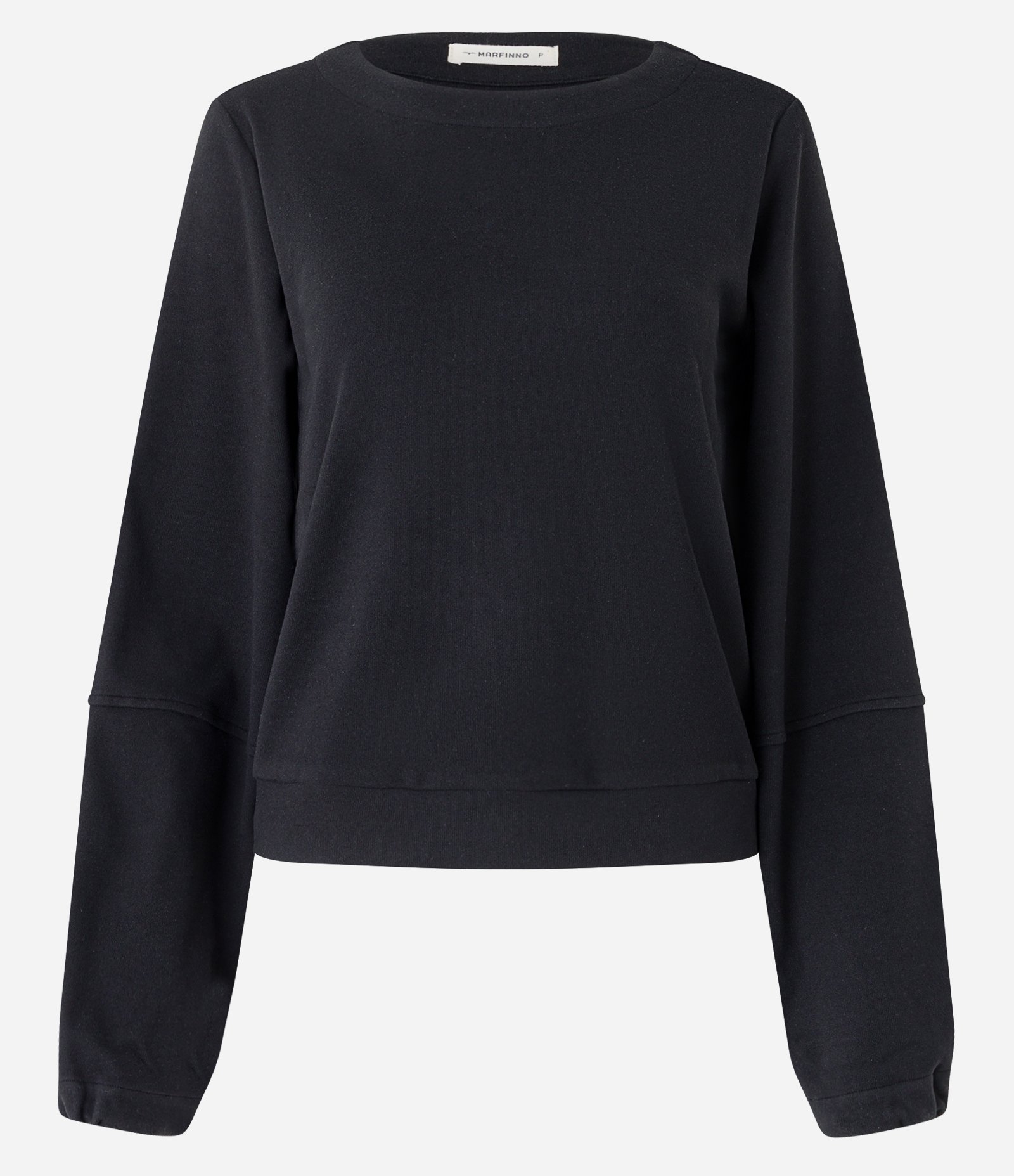 Blusa em Suedine com Recortes na Manga e Punho com Ajuste Preto 6