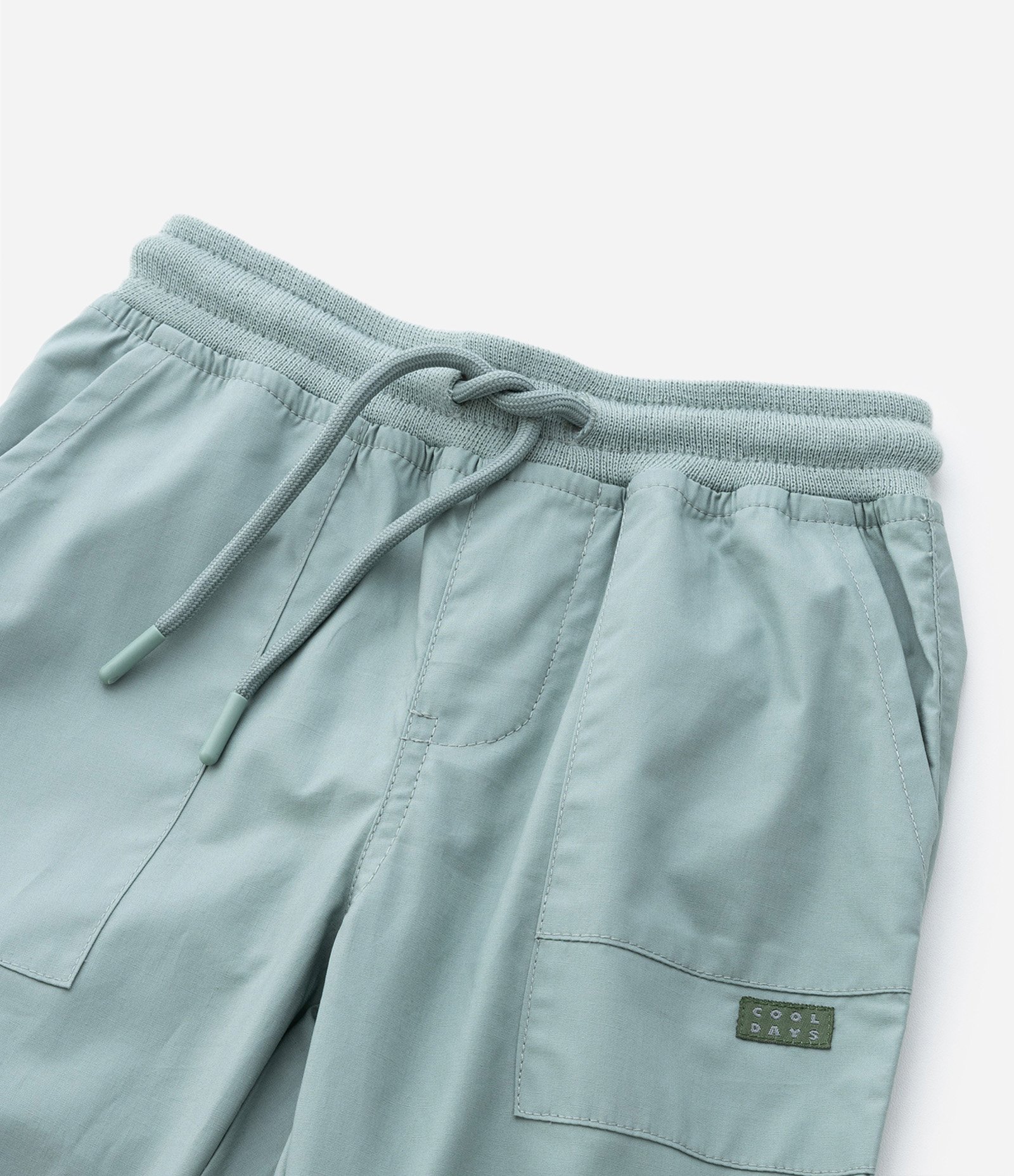 Calça Infantil em Sarja com Bolsos e Recortes - Tam 1 a 5 anos Azul 6