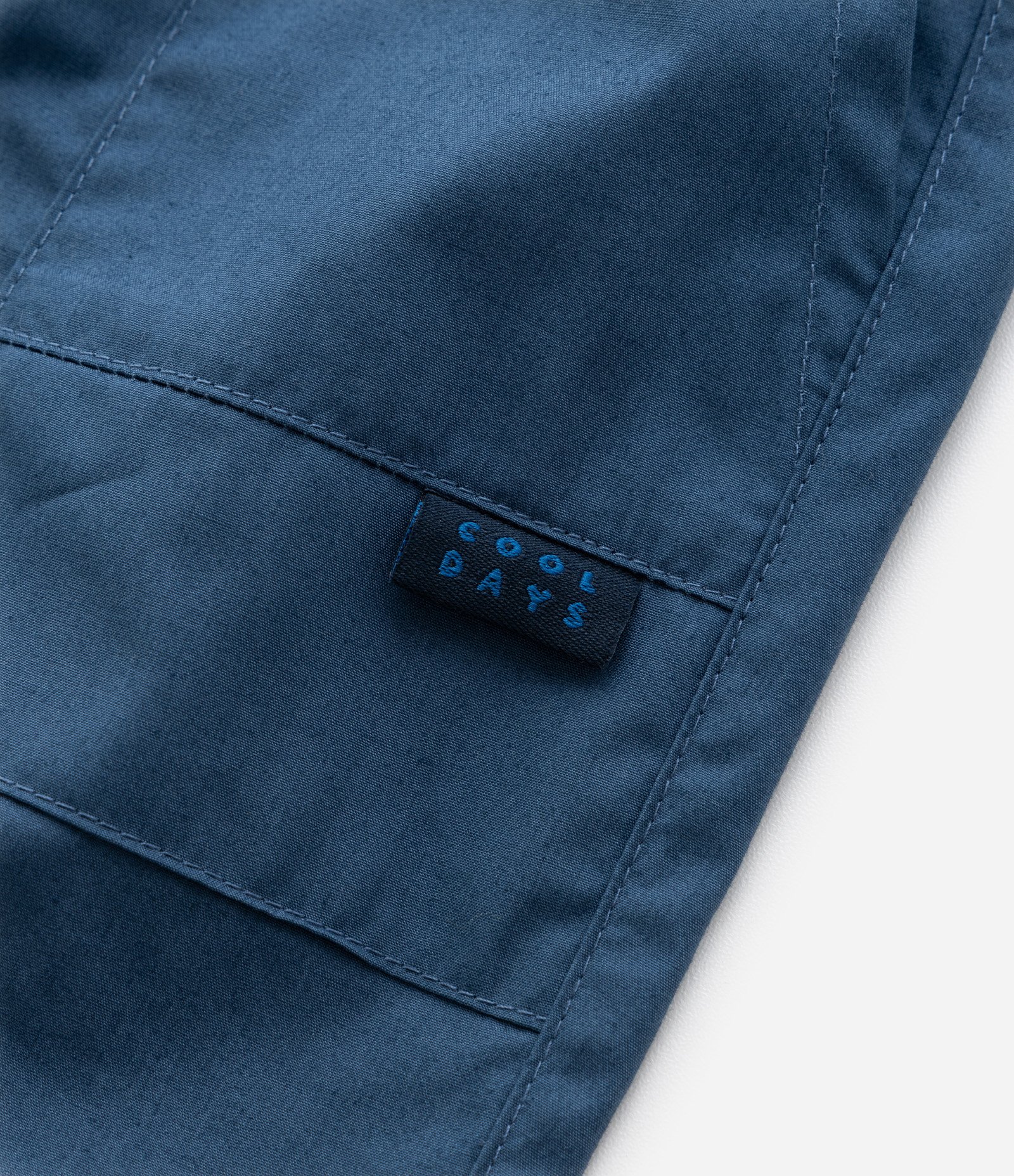 Calça Infantil em Sarja com Bolsos e Recortes - Tam 1 a 5 anos Azul 7