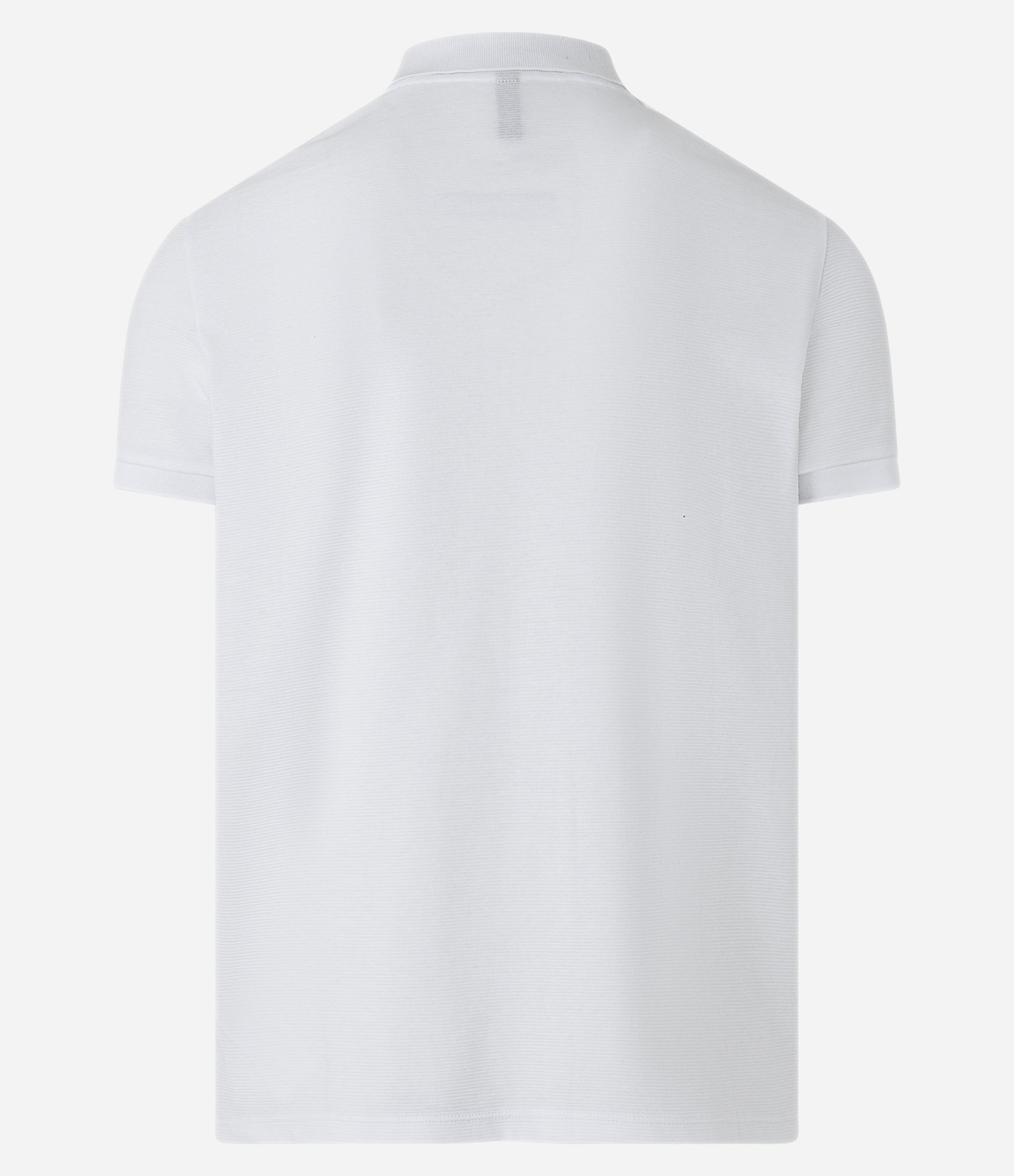 Camisa Polo Slim com Botões e Textura Canelada Branco 6