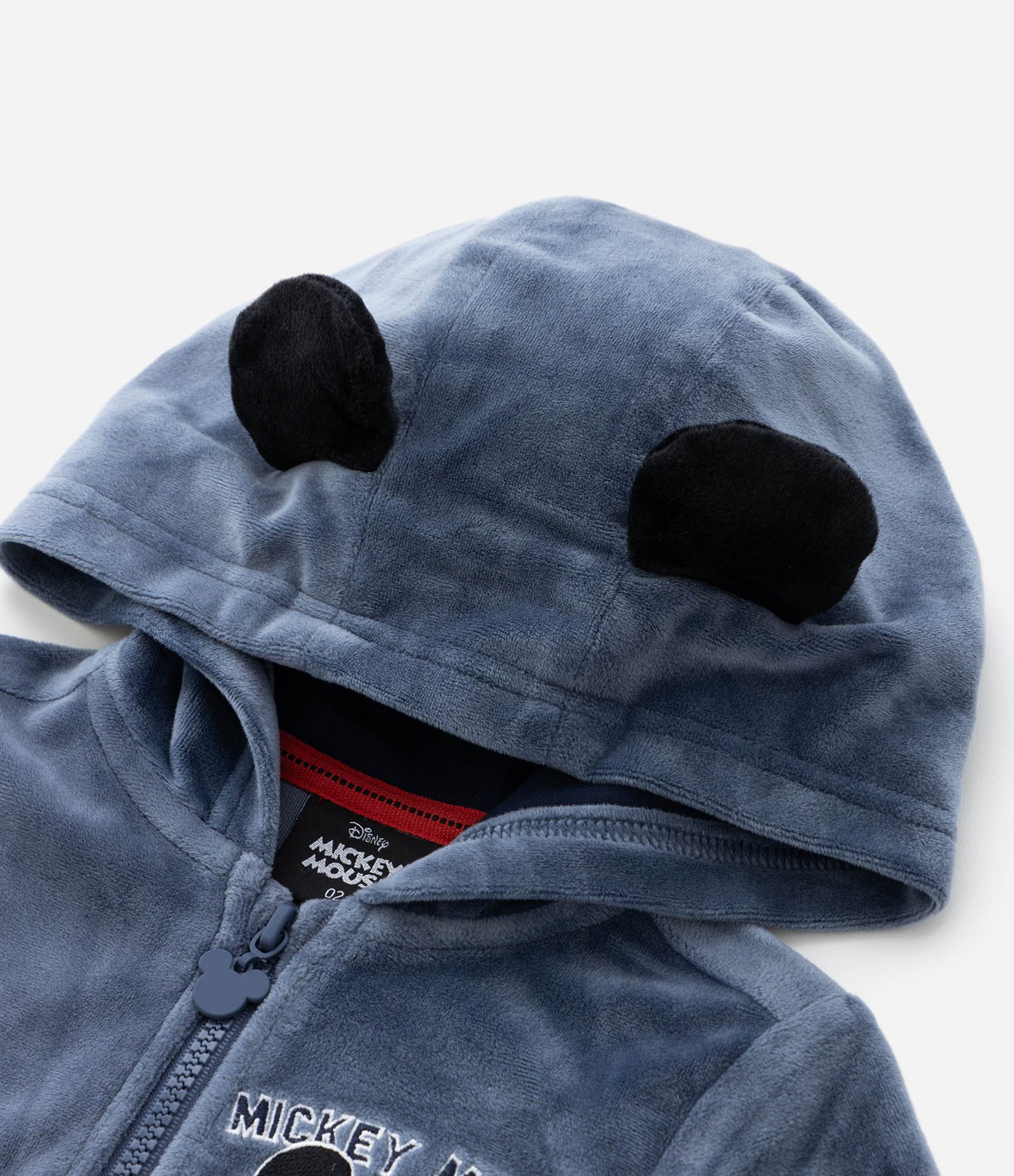 Conjunto Longo Infantil em Fleece com Bordado do Mickey - Tam 1 a 5 anos Azul 6
