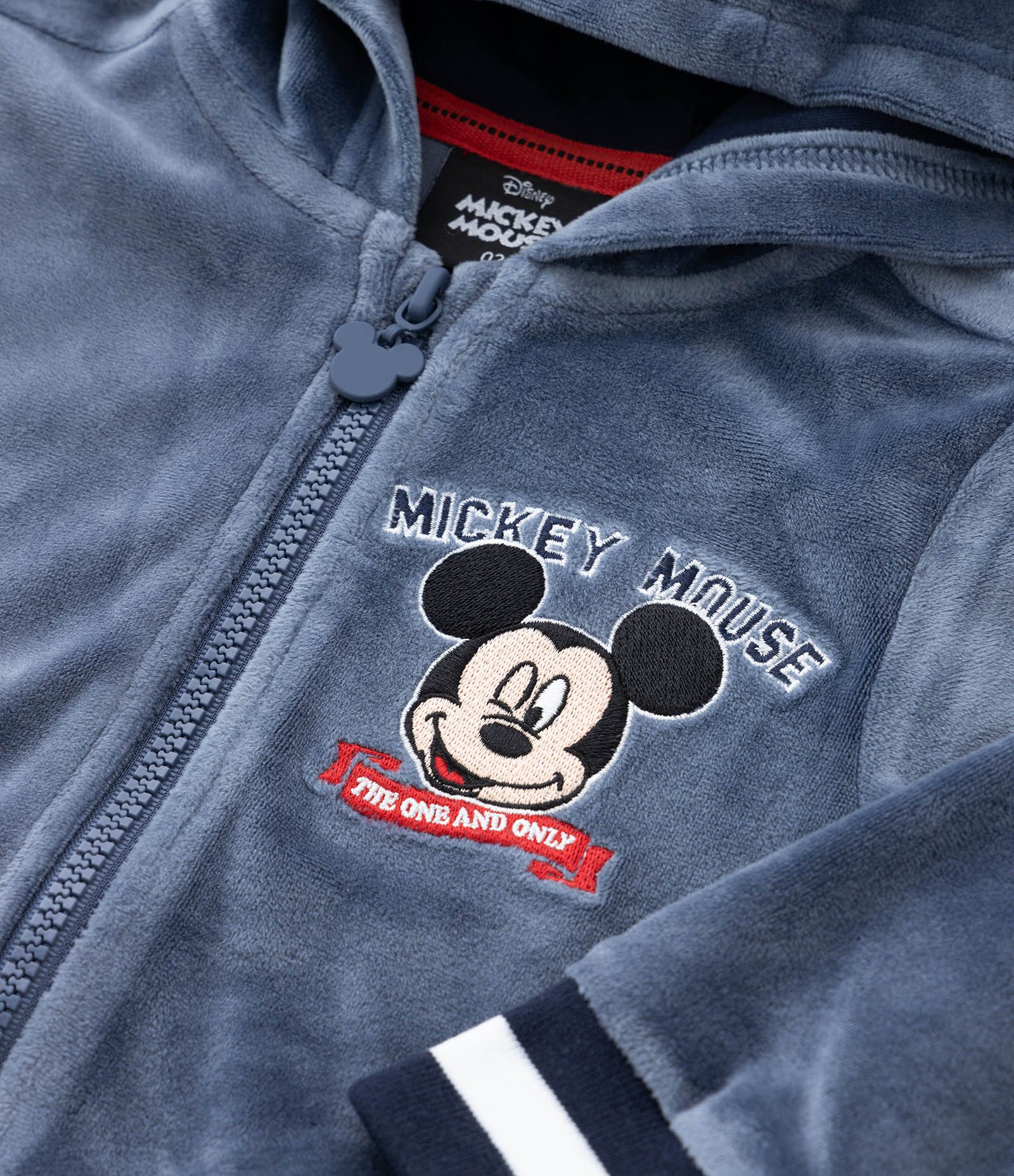 Conjunto Longo Infantil em Fleece com Bordado do Mickey - Tam 1 a 5 anos Azul 7