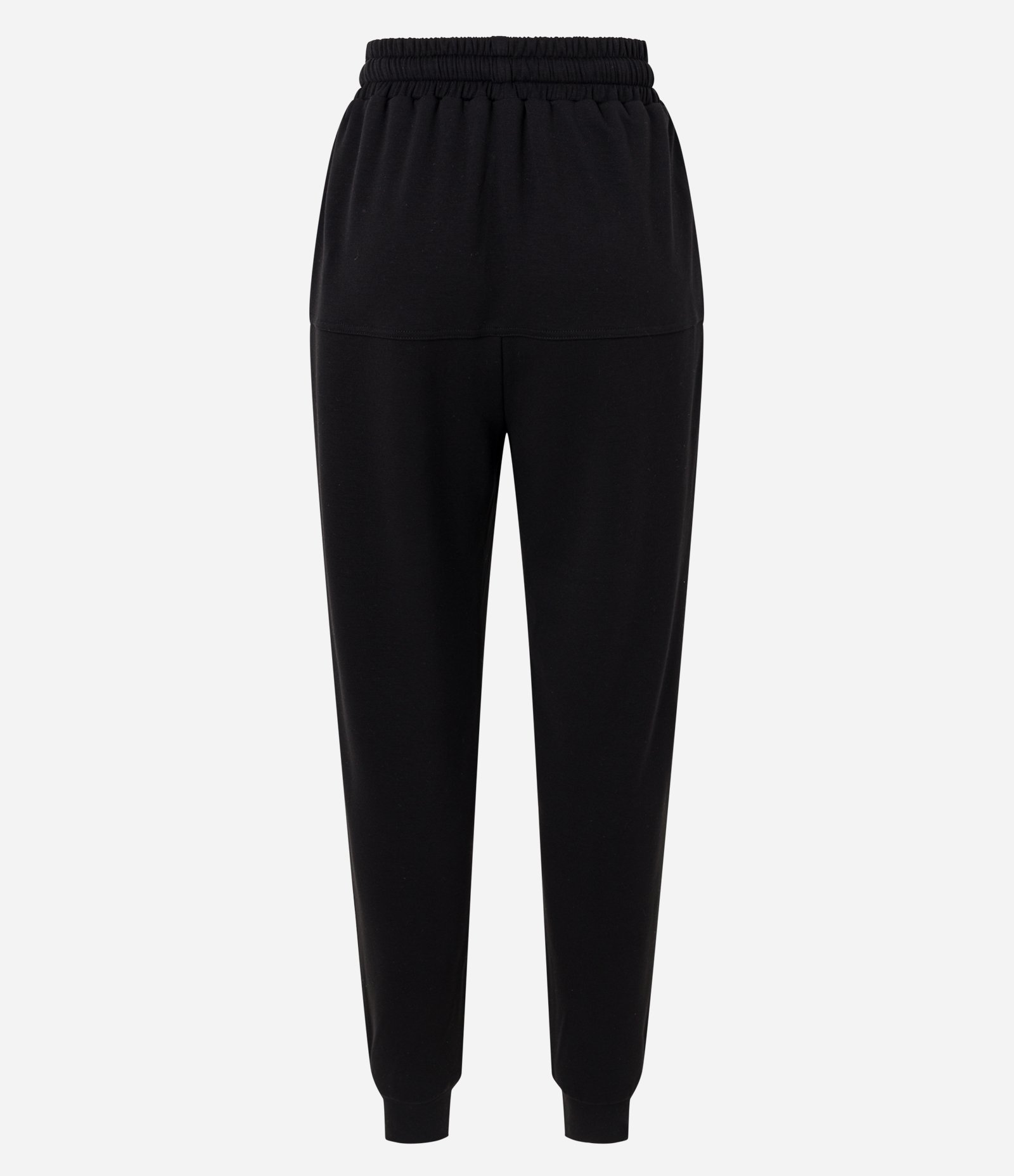 Calça Jogger Moletom com Amarração no Cós e Bolsos Preto 6