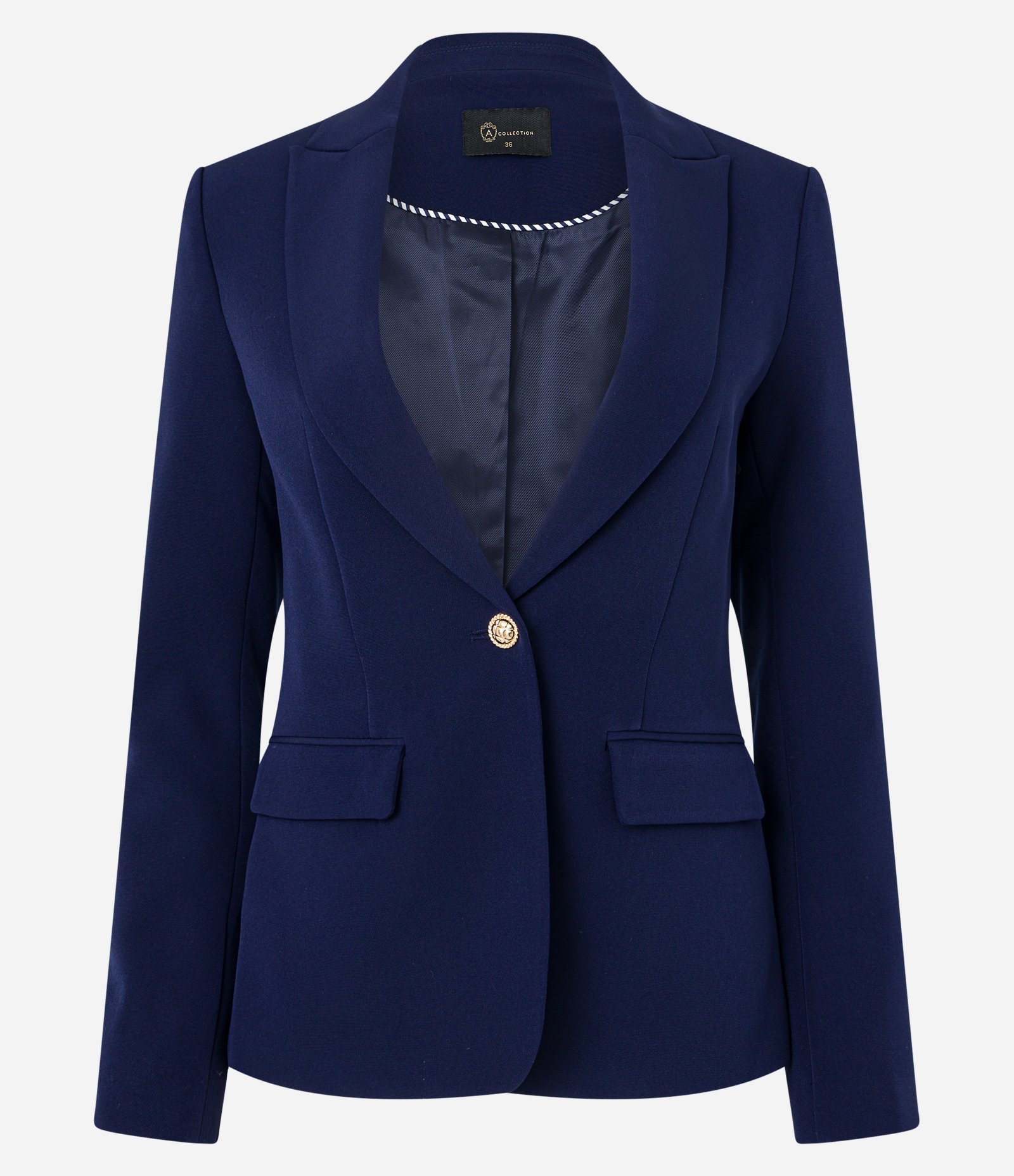 Blazer em Crepe com Botão Único e Bolso com Lapela 7