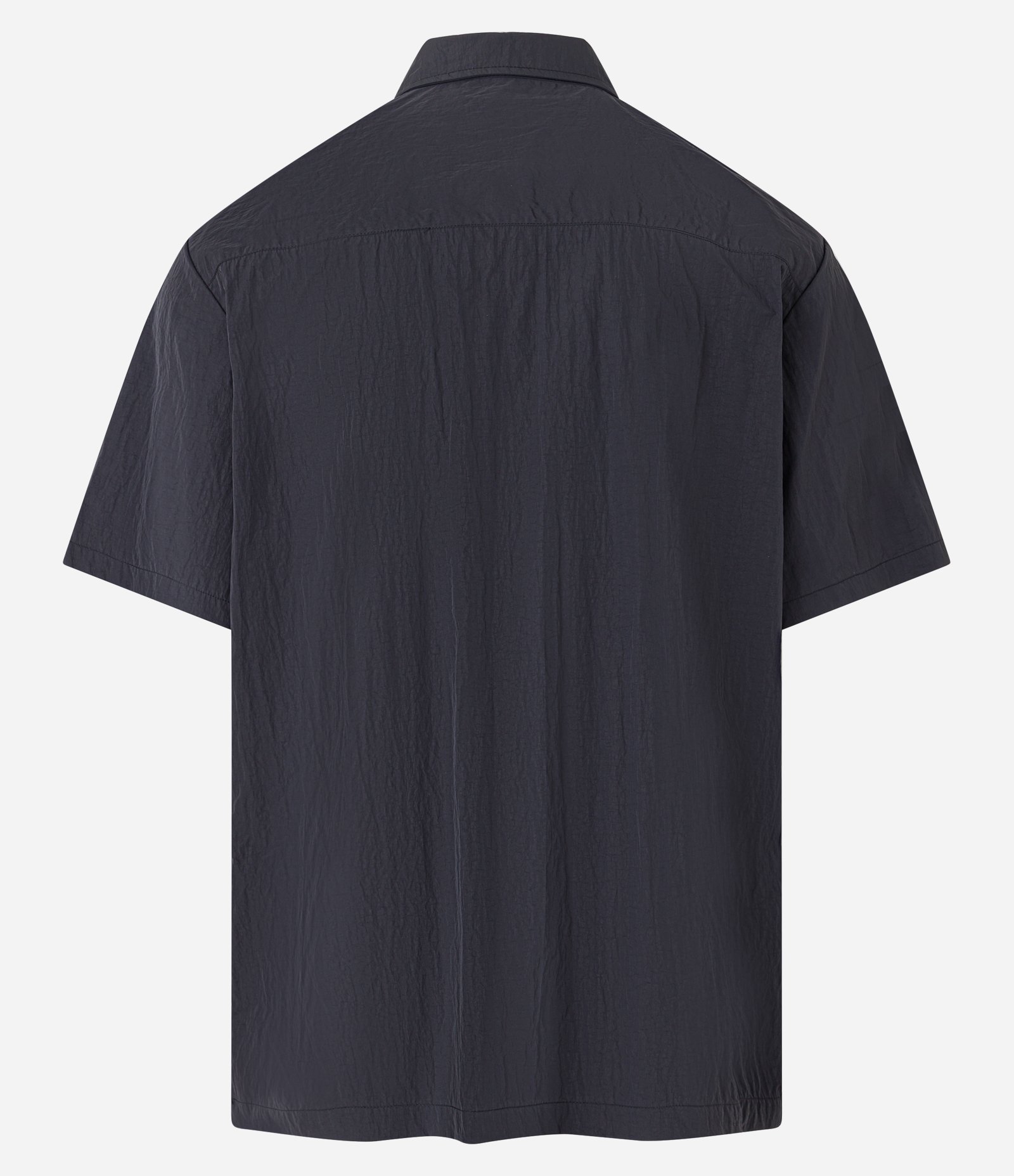 Camisa Oversized com Textura e Bolsos com Regulador de Elástico Preto 7