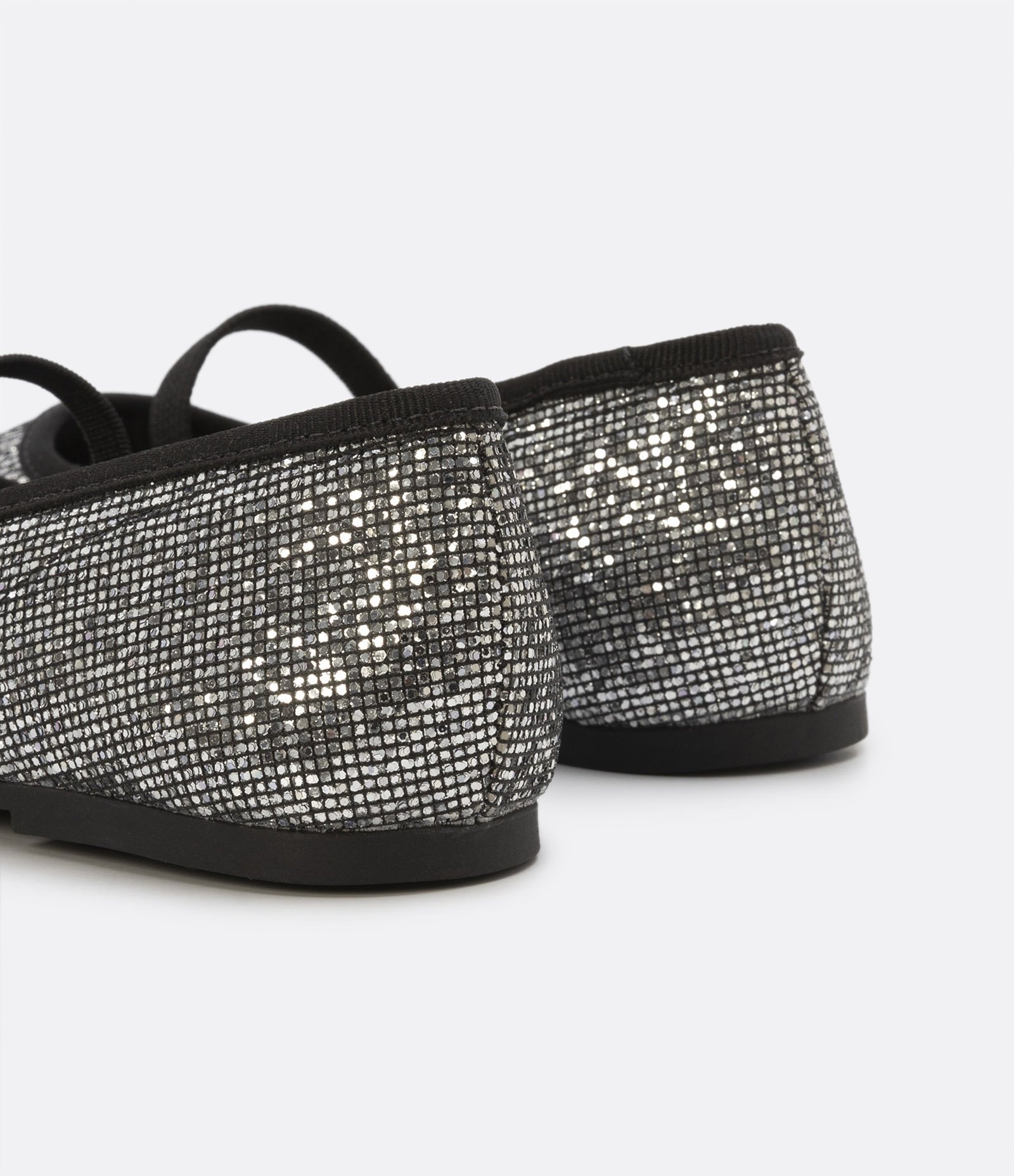 Sapatilha Infantil com Brilho e Tira Superior - Tam 28 ao 37 Preto 3