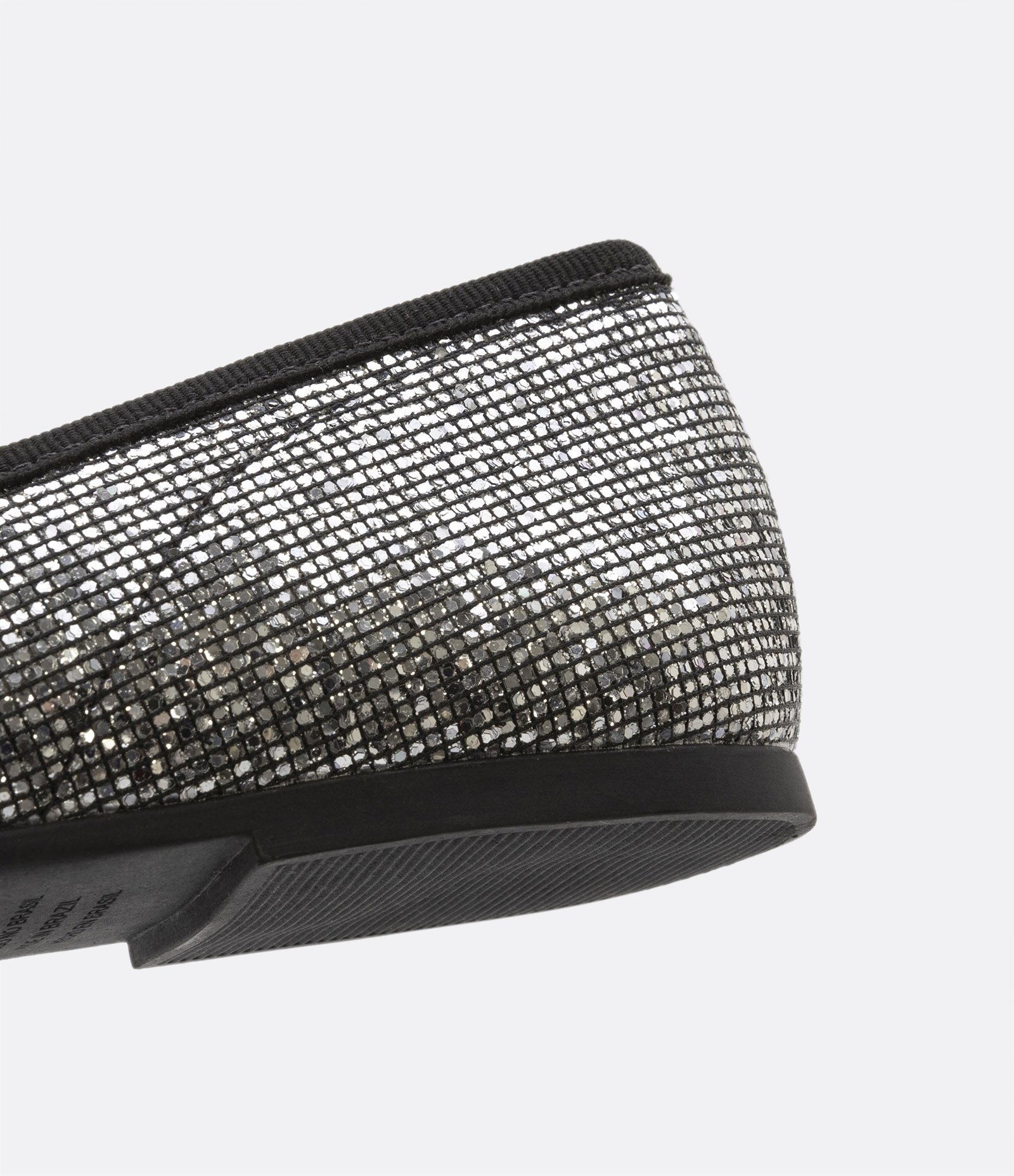 Sapatilha Infantil com Brilho e Tira Superior - Tam 28 ao 37 Preto 4