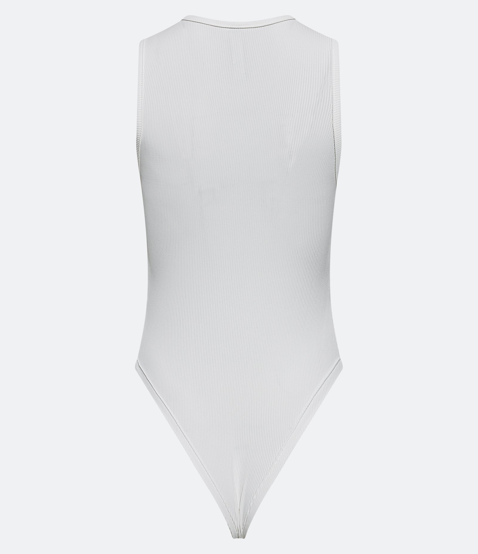 Body sem Manga em Ribana de Poliamida Branco 7