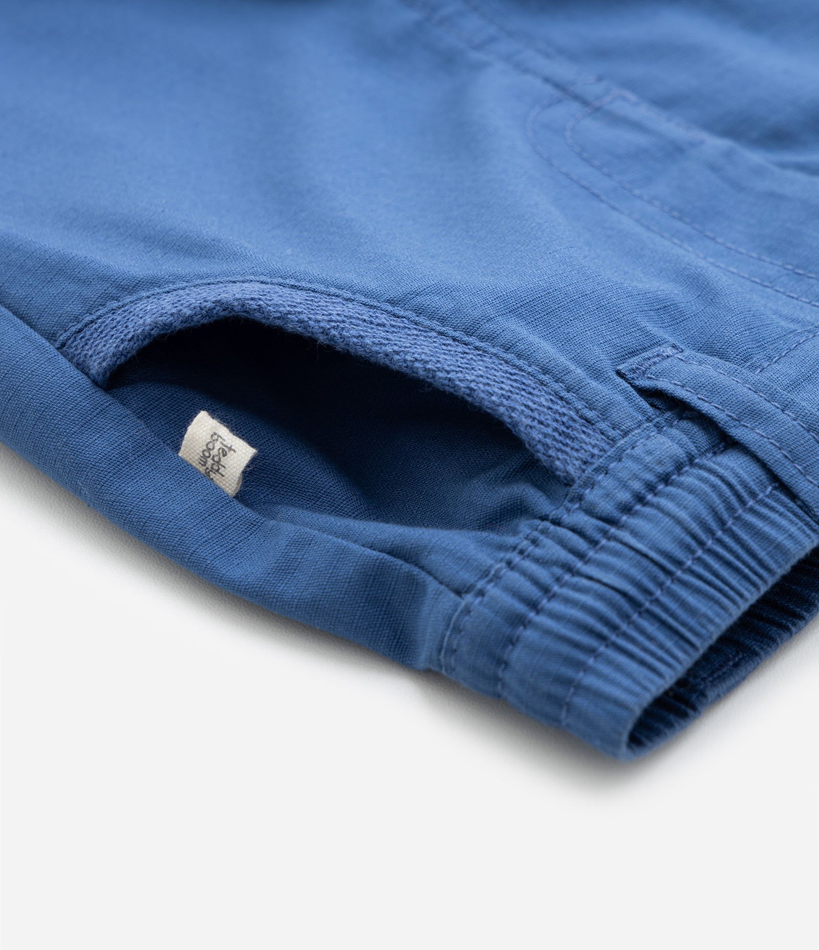 Bermuda Básica Infantil em Sarja com Cordão Bicolor - Tam 0 a 18 meses 4