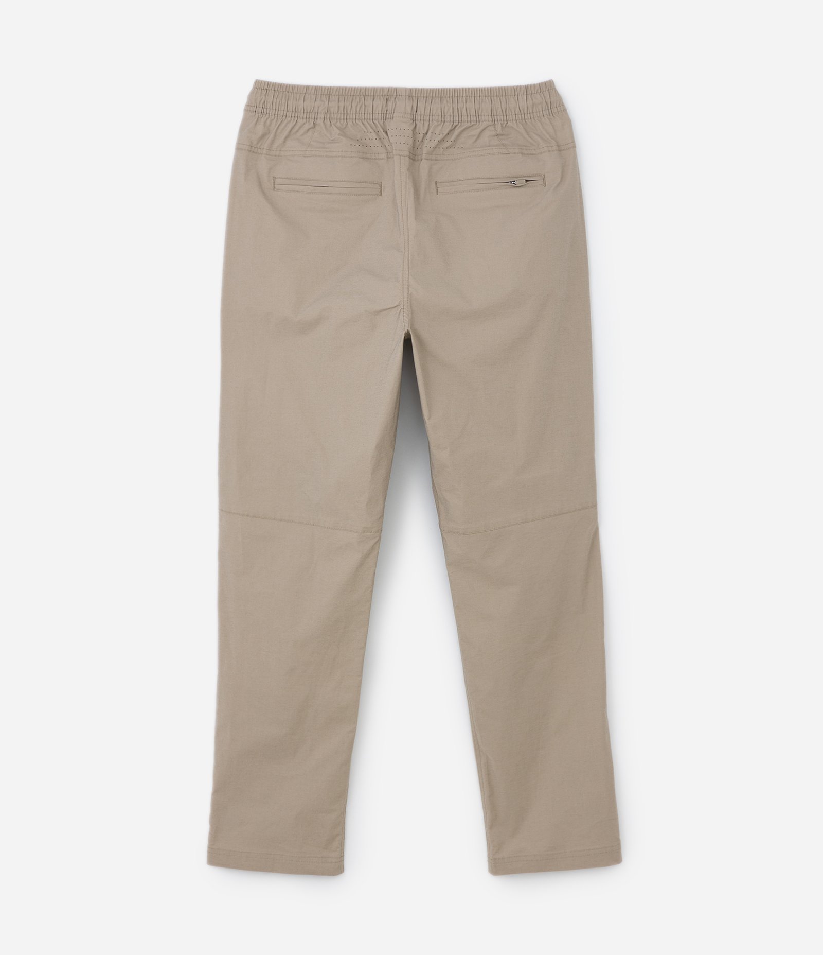 Calça em Sarja com Cintura Elástica e Bolsos Diferenciados Bege 7