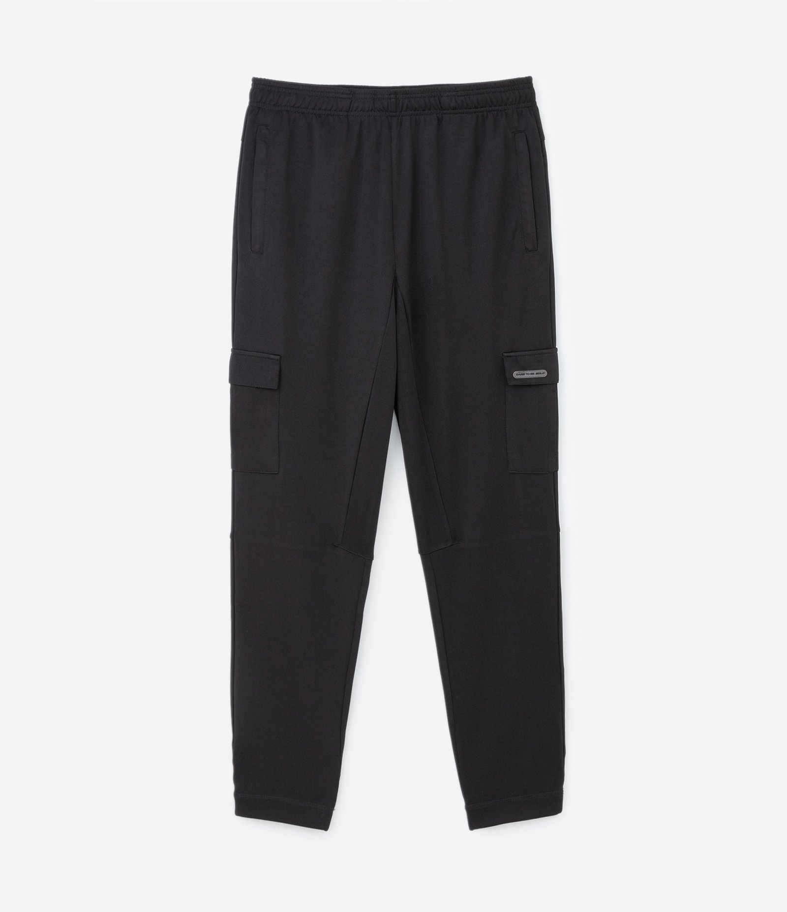 Calça em Microfibra com Bolso Cargo Preto 5