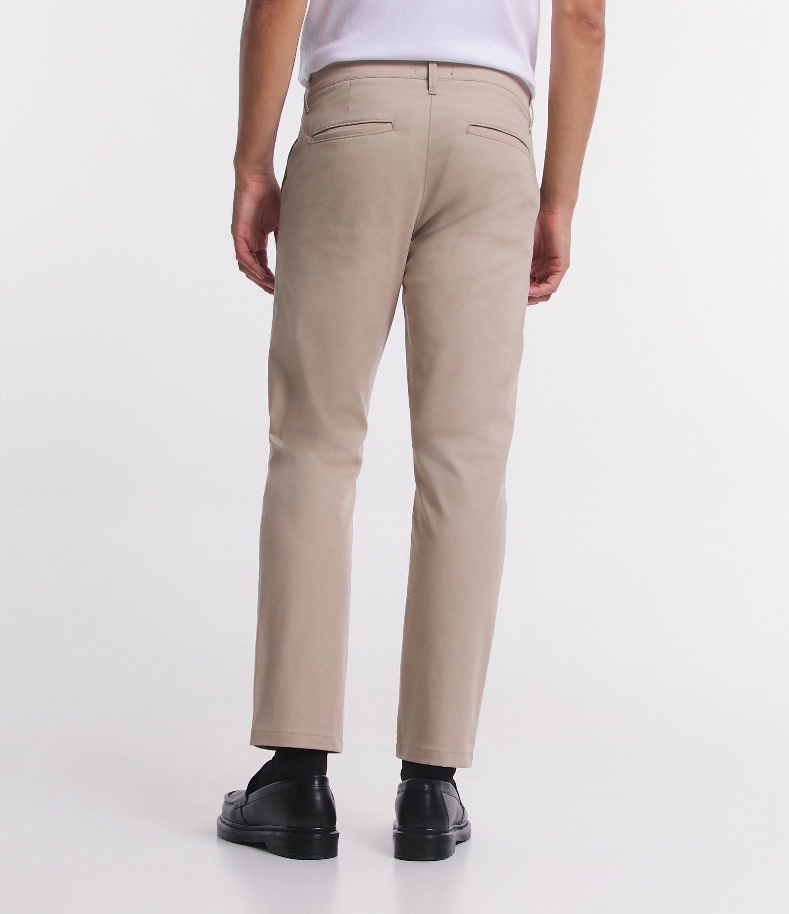 Calça Slim Sarjado Cropped Alfaiatada com Bolsos 3