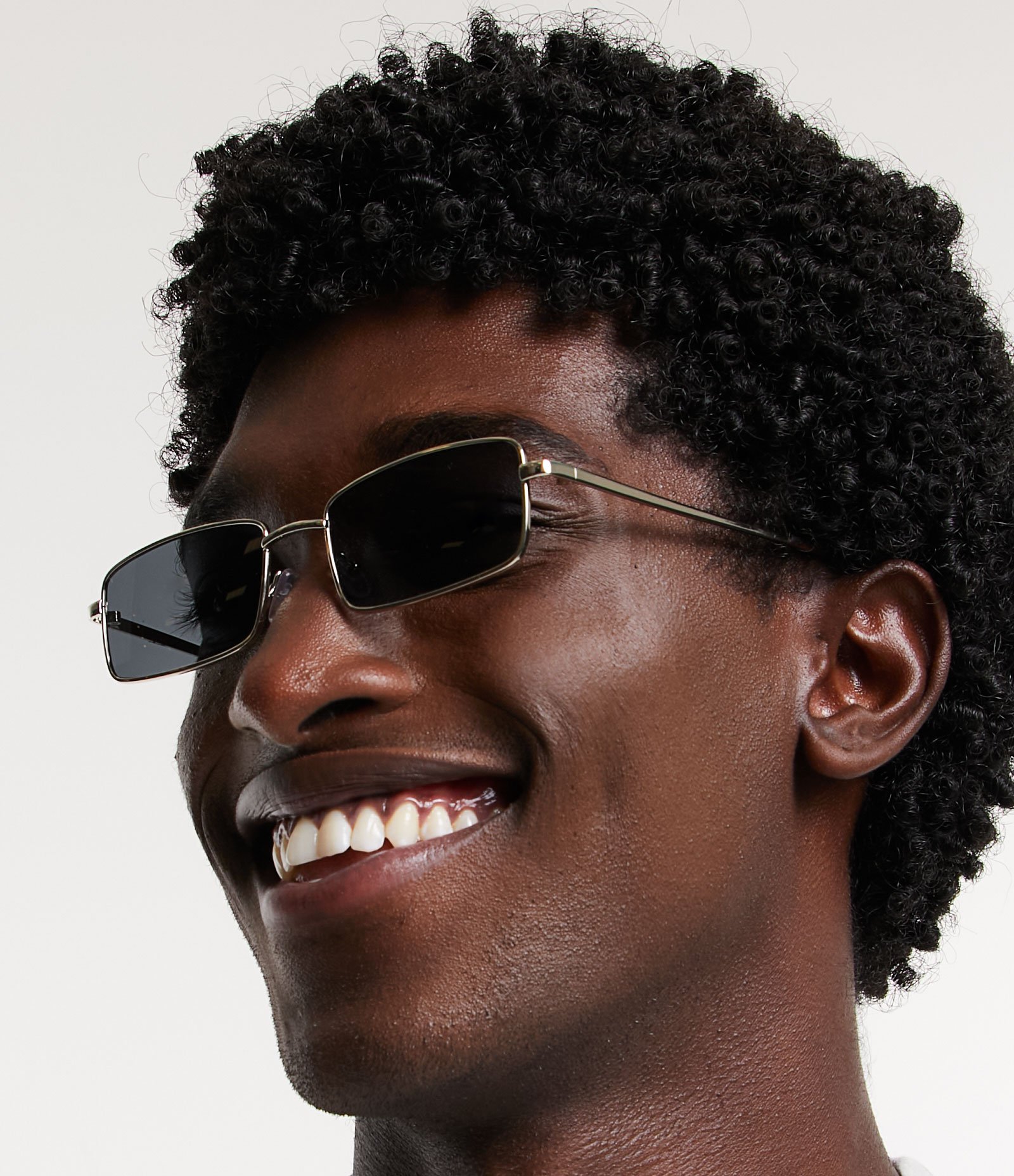 Óculos de Sol Quadrado com Lentes Fume Preto 5
