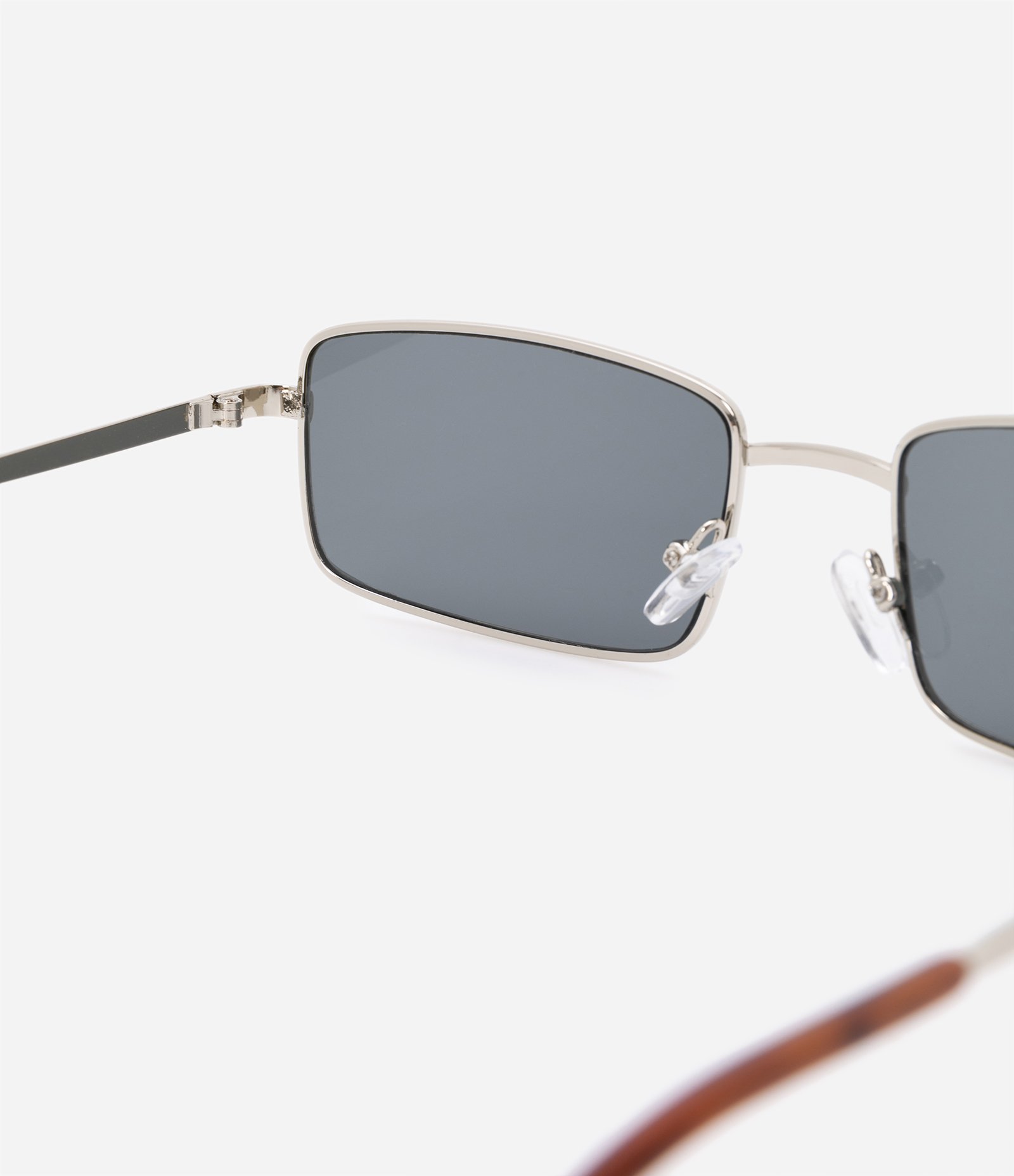 Óculos de Sol Quadrado com Lentes Fume Preto 3