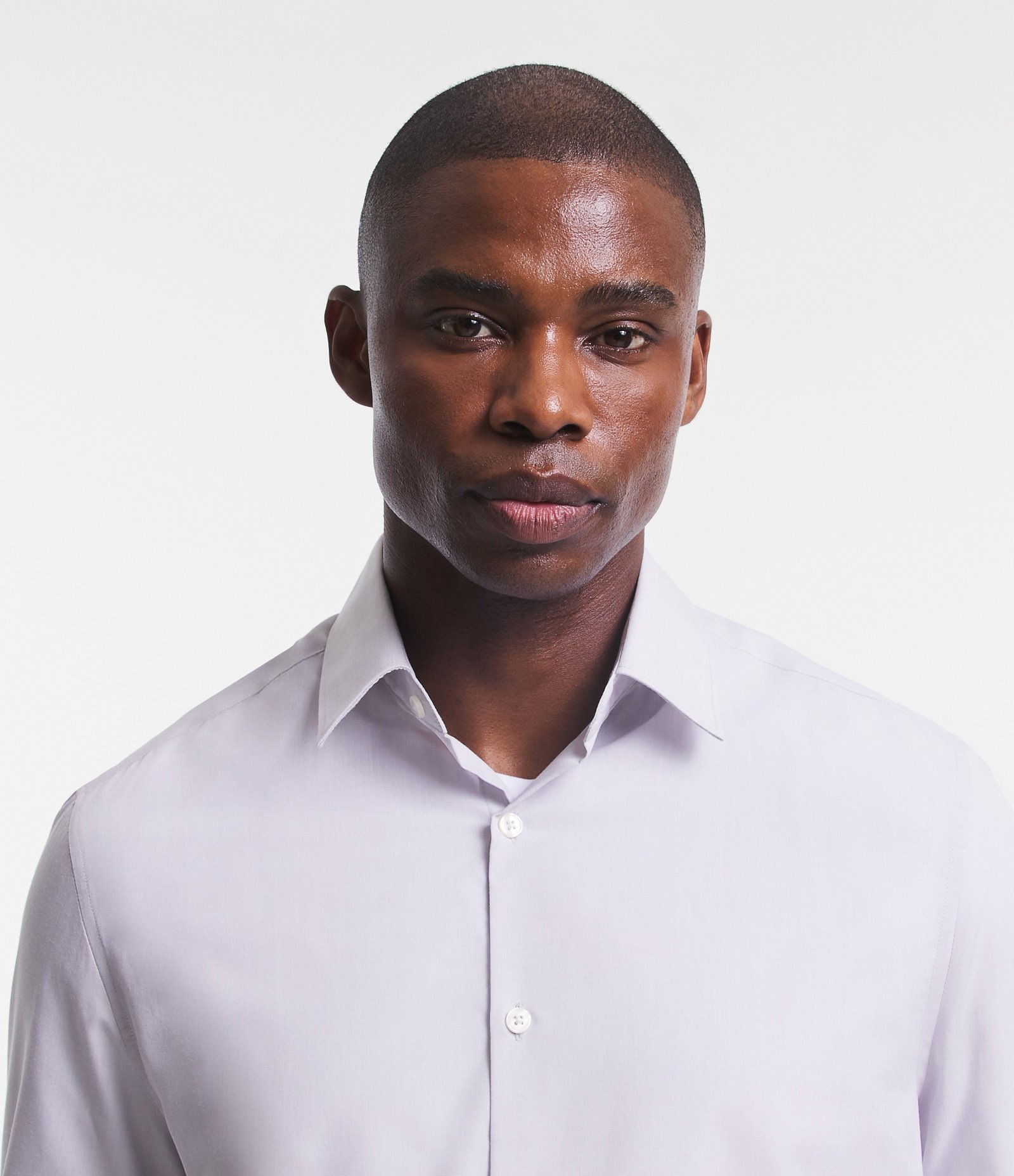 Camisa Regular Básica em Algodão com Fil a Fil Cinza Claro 3