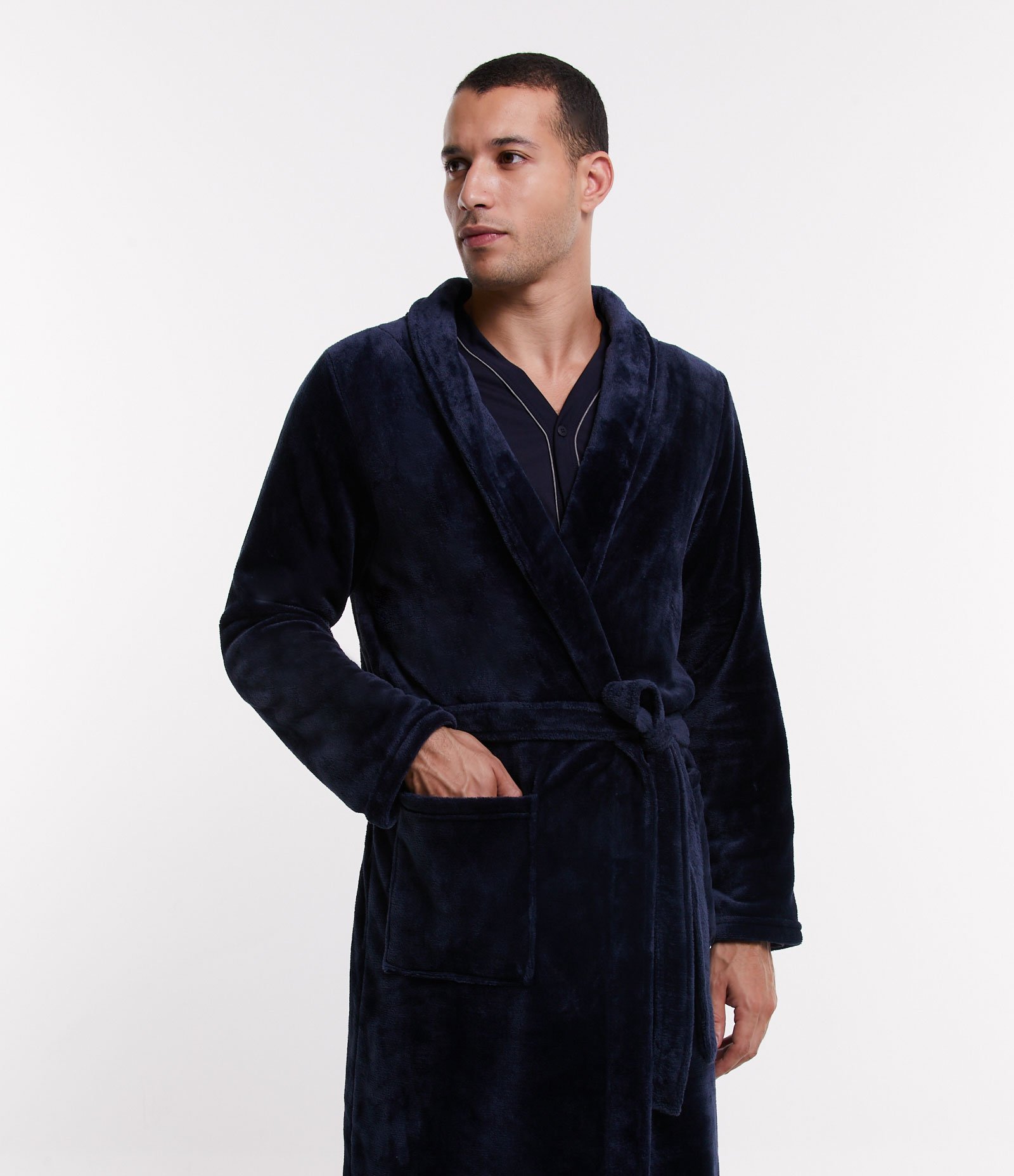 Roupão em Fleece com Amarração e Bolsos 3