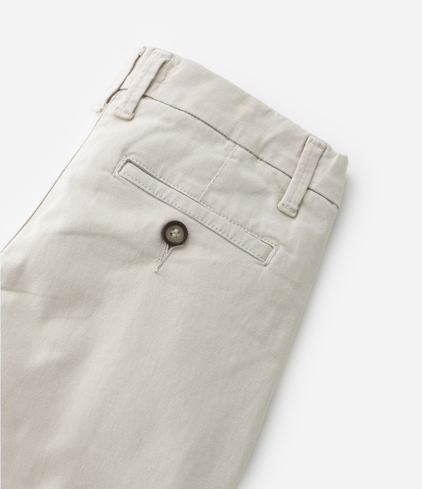 Calça Slim Infantil com Bolsos - Tam 5 a 14 anos Bege 4