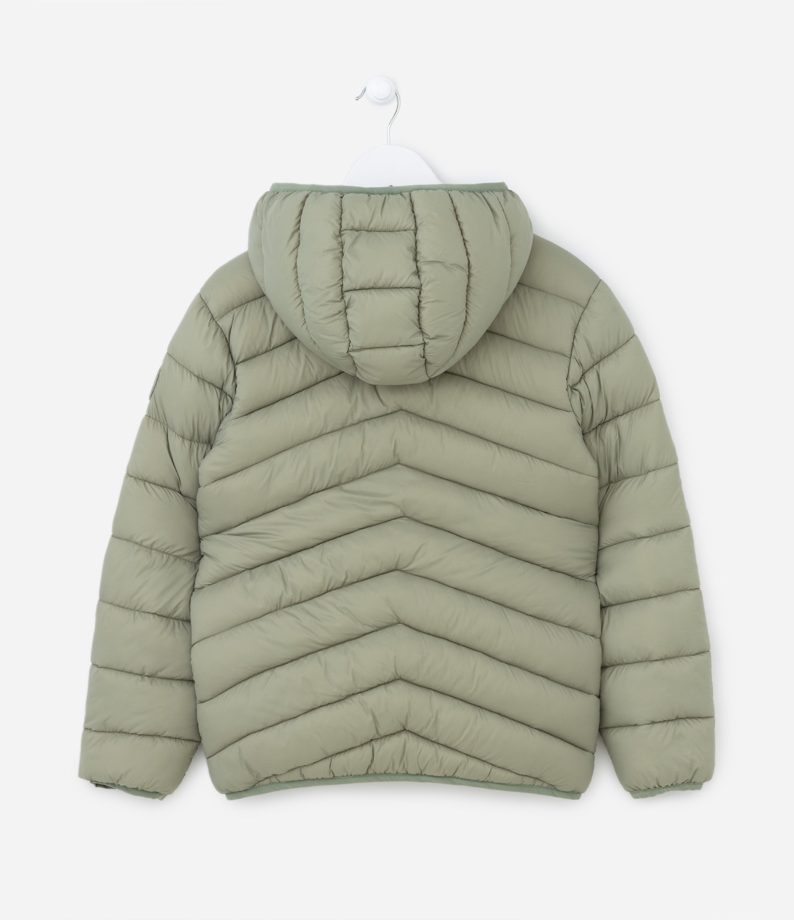 Jaqueta Infantil Ultraleve com Capuz - Tam 5 a 14 anos Verde 2