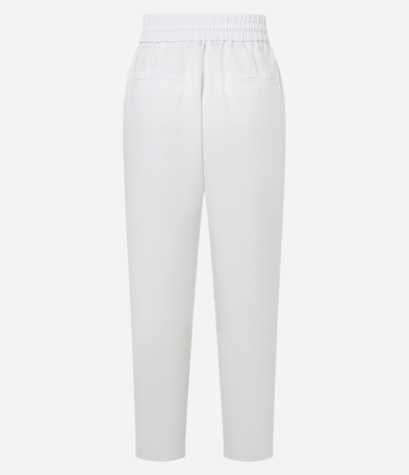 Calça em Crepe com Amarração Frontal no Cós Branco Neve 6