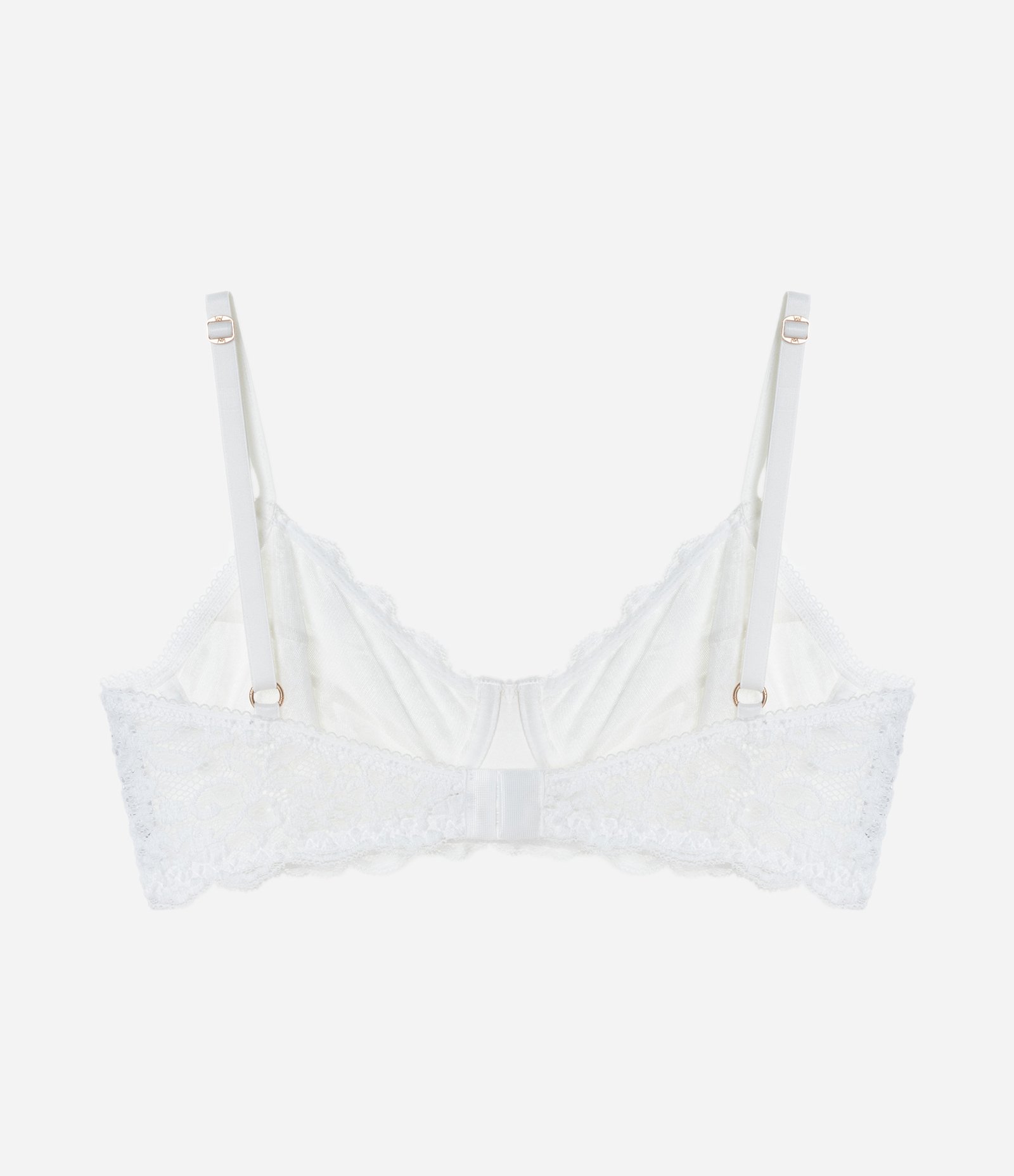 Sutiã em Renda Floral sem Bojo e com Aro Branco Neve 6