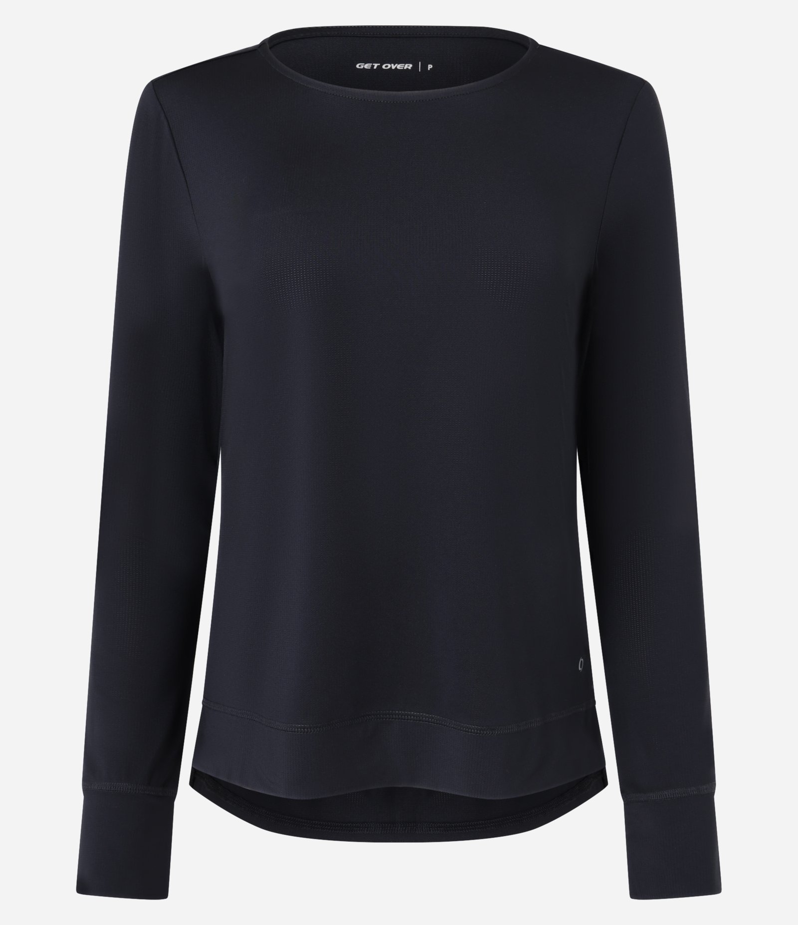 Camiseta Esportiva Texturizada com Barra Mullet Preto 5