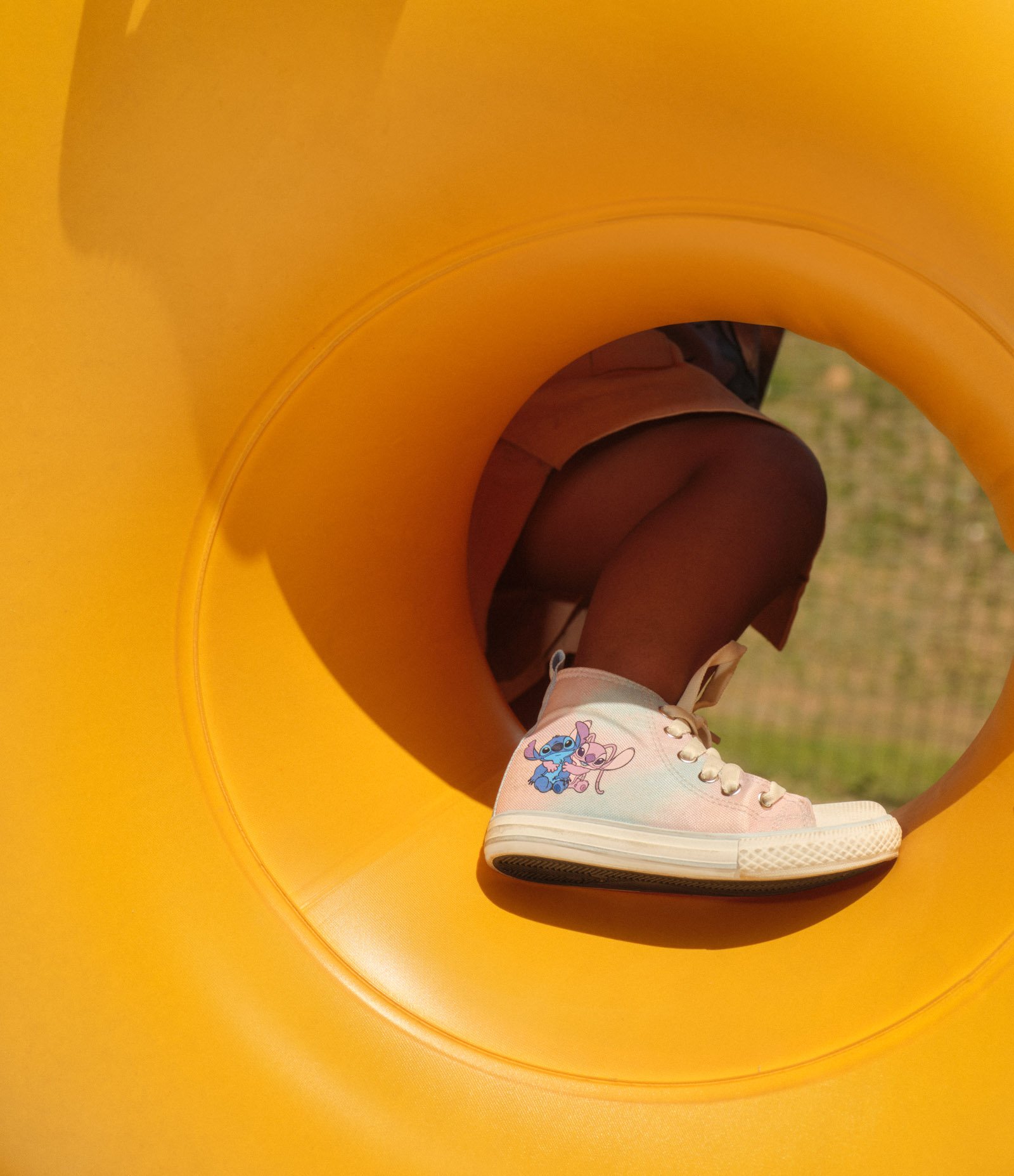 Tênis Cano Médio Infantil com Estampa do Stitch e da Angel - Tam 26 ao 34 Rosa 1