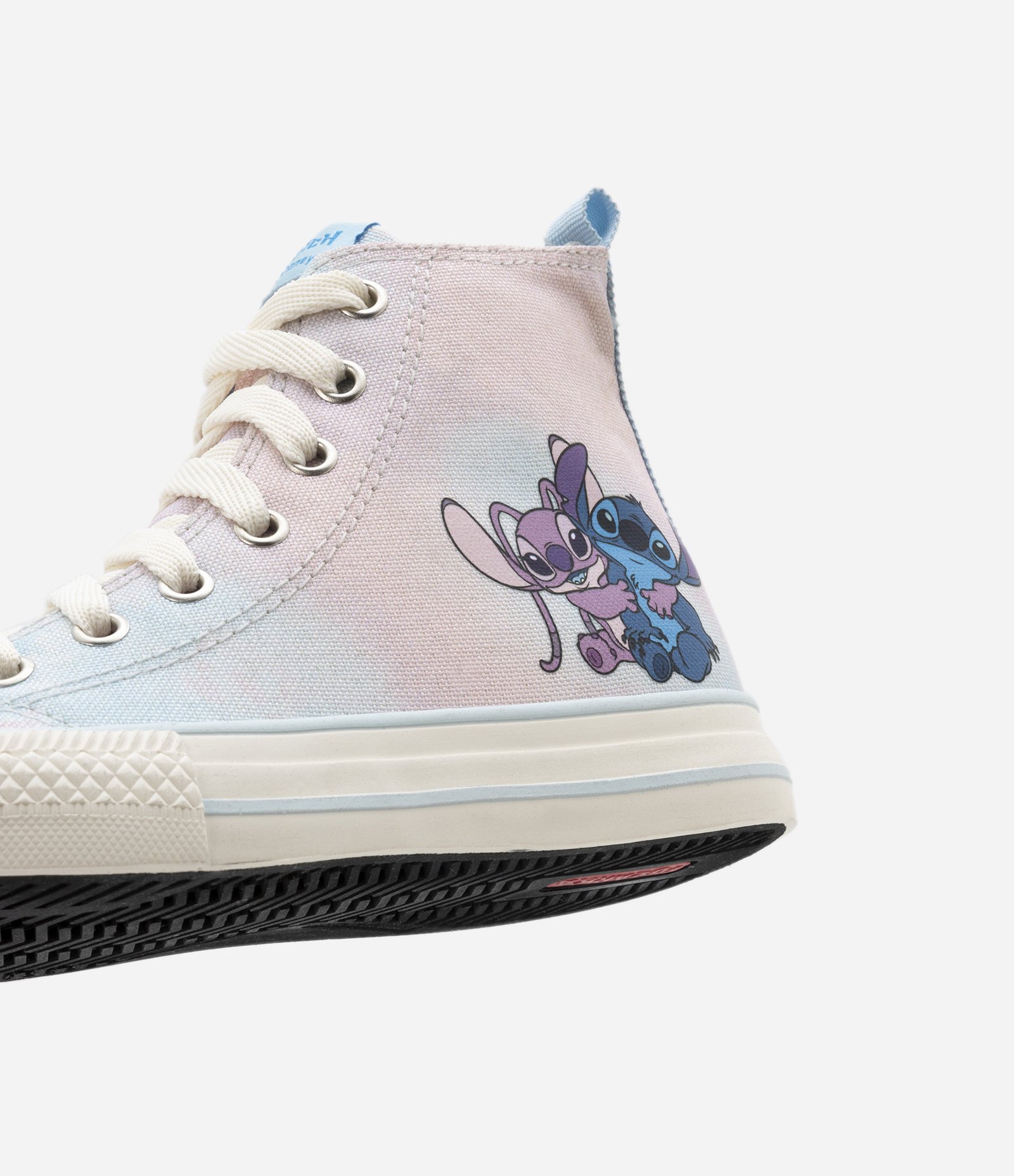 Tênis Cano Médio Infantil com Estampa do Stitch e da Angel - Tam 26 ao 34 Rosa 5