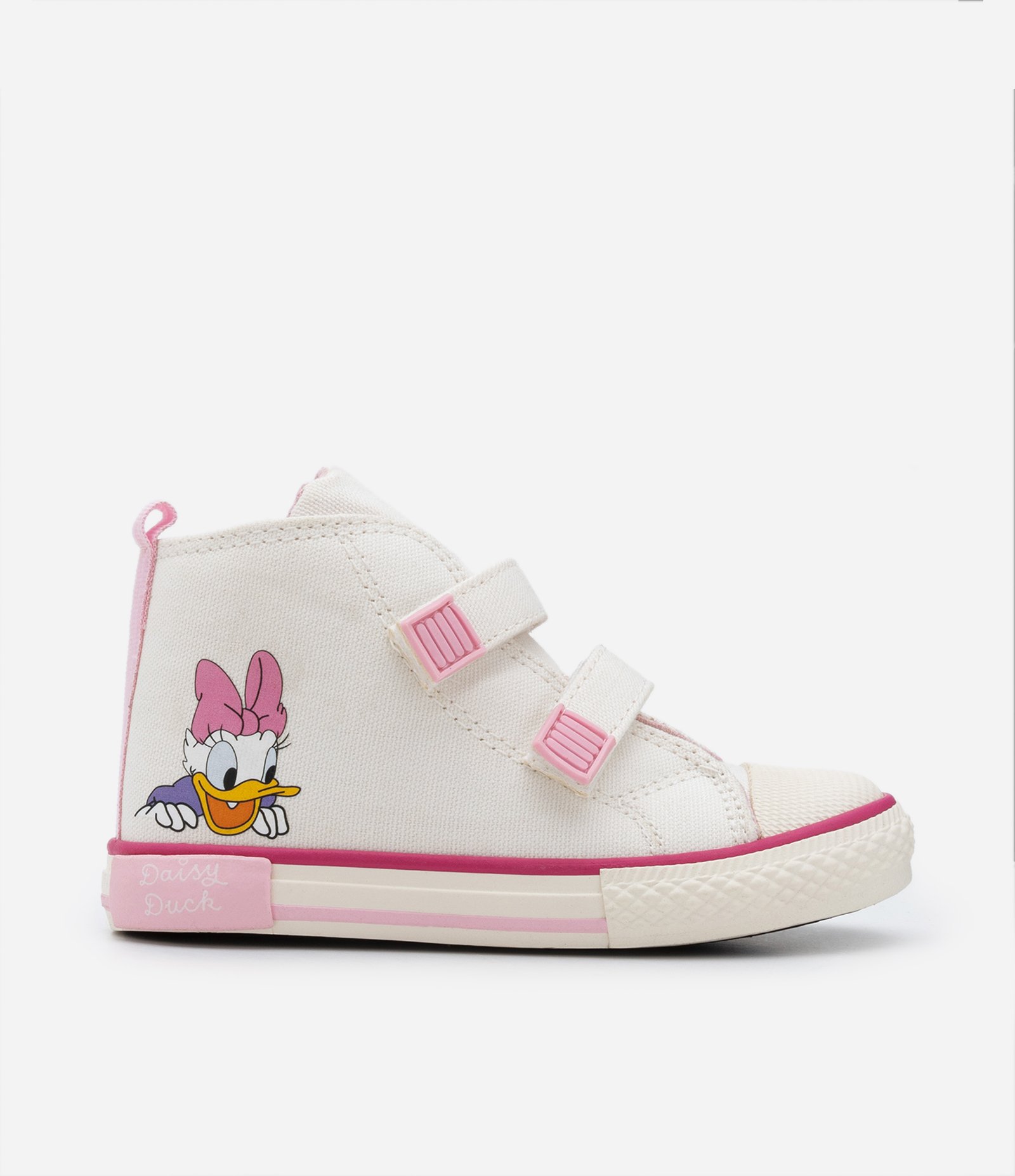 Tênis Botinha Infantil com Velcro e Estampa da Minnie e Daisy - Tam 20 ao 27 Off White 6