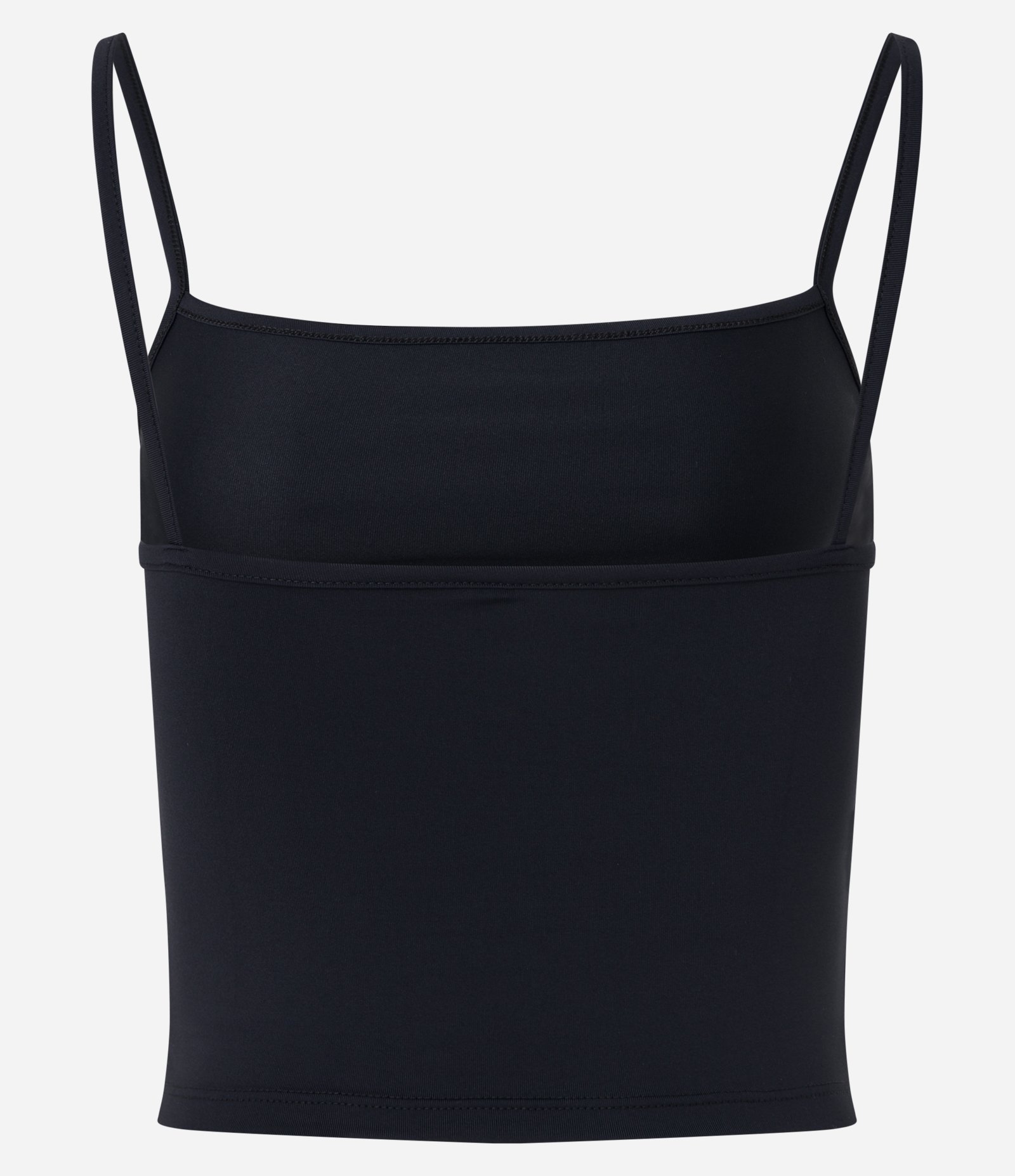 Blusa Cropped de Alcinha em Poliamida Preto 5