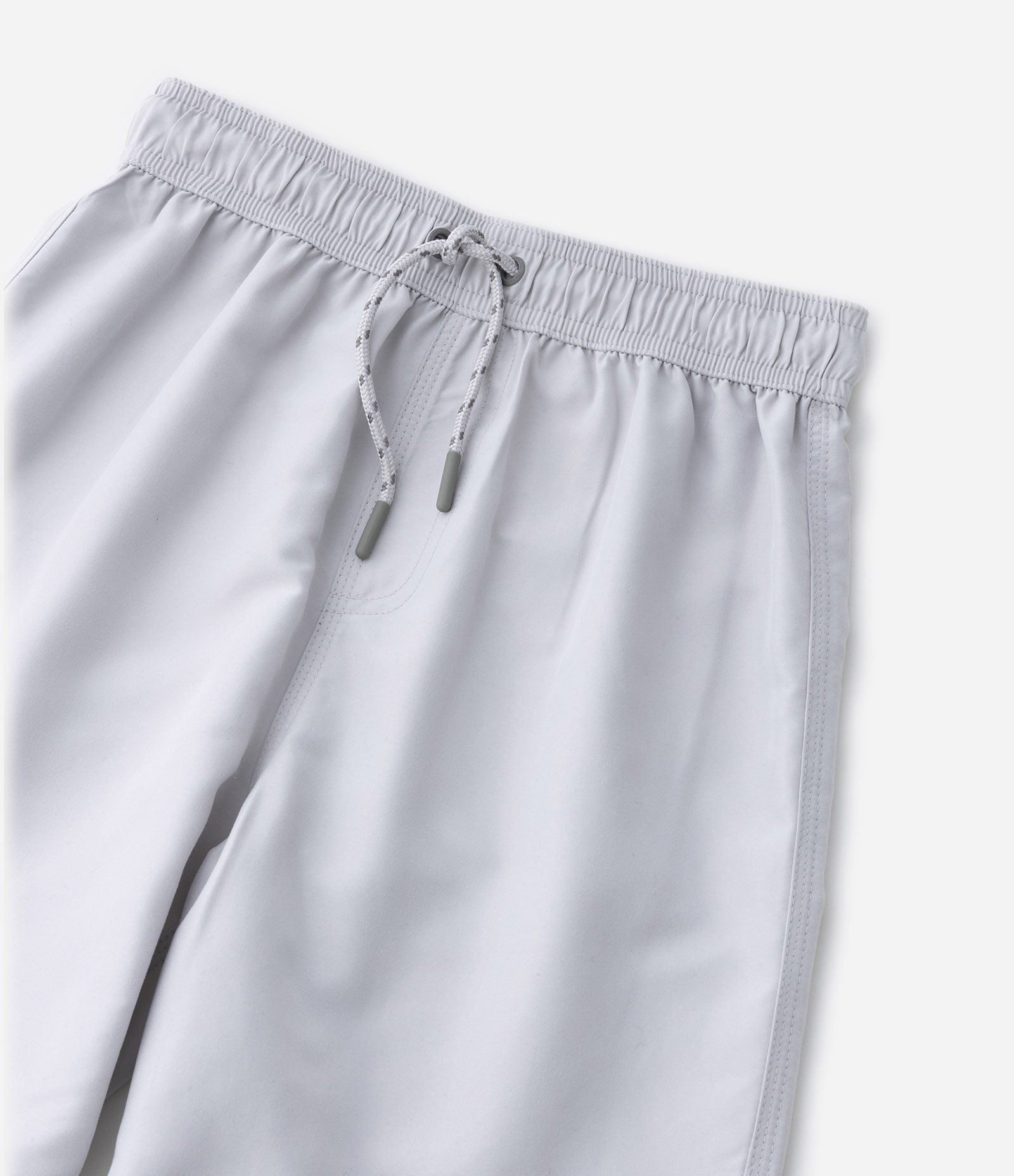 Bermuda de Banho Infantil com Etiqueta Emborrachada - Tam 5 a 14 anos Cinza Claro 5