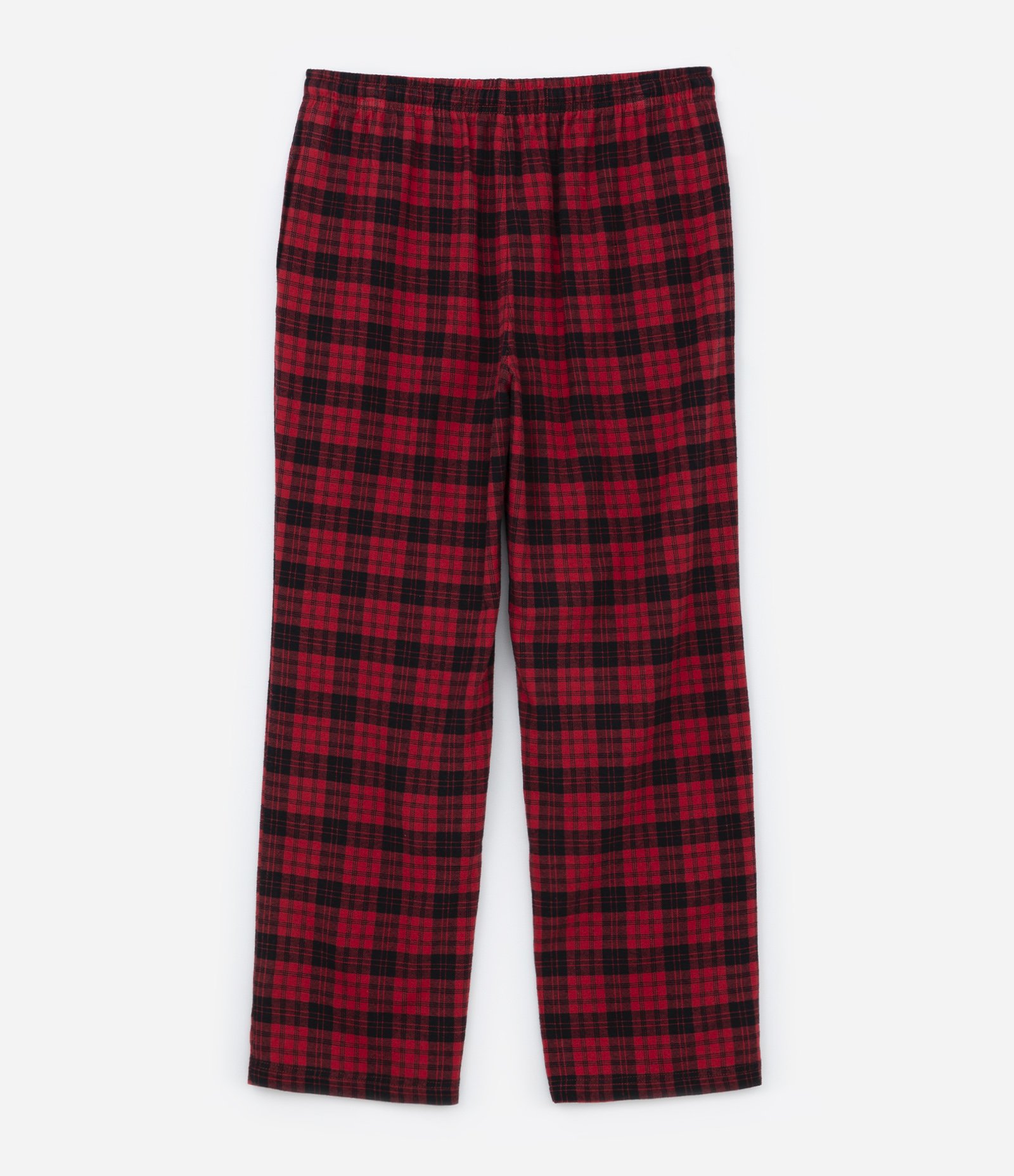 Calça de Pijama em Flanela Xadrez com Cordão no Cós Vermelho 6