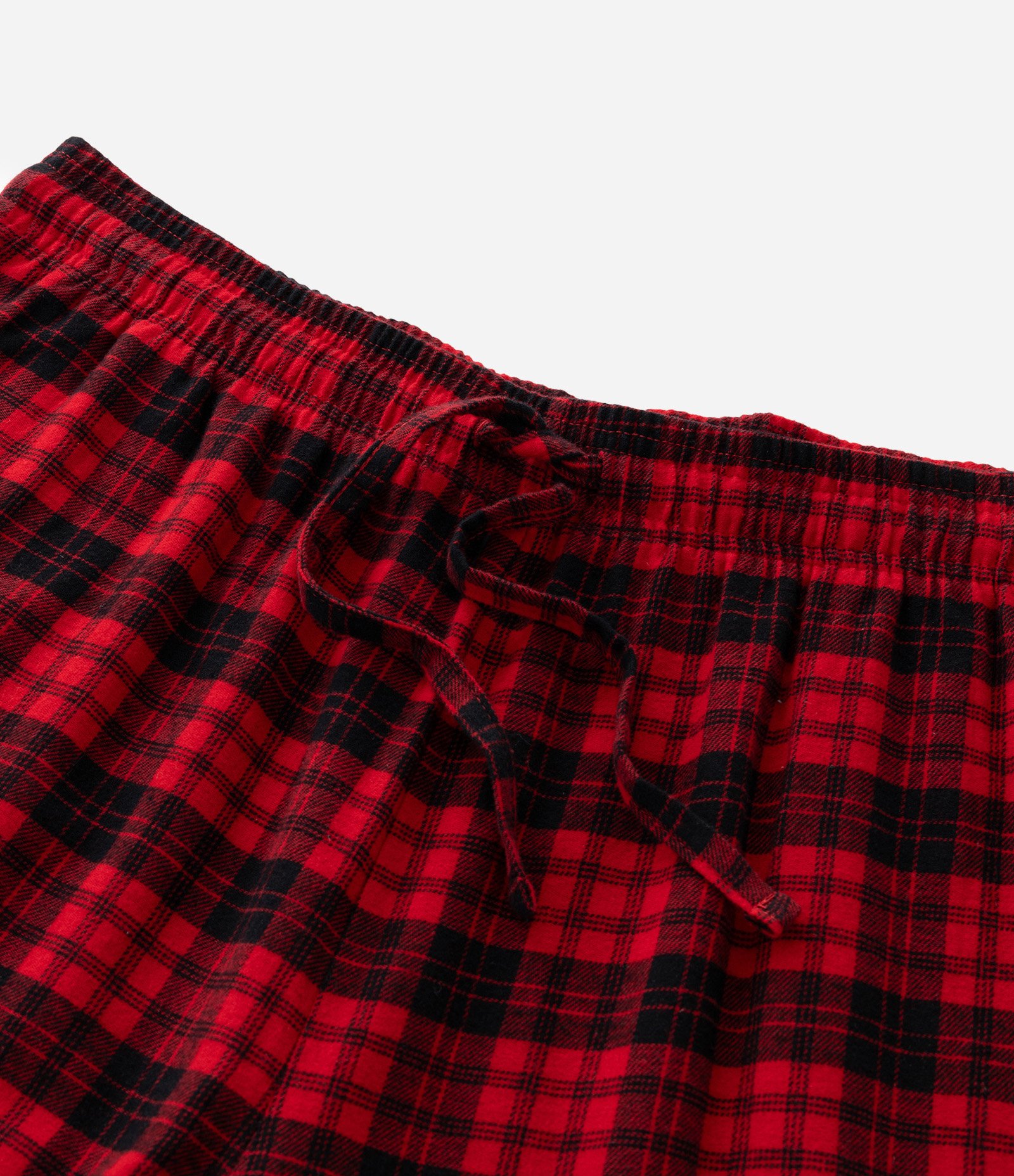 Calça de Pijama em Flanela Xadrez com Cordão no Cós Vermelho 8
