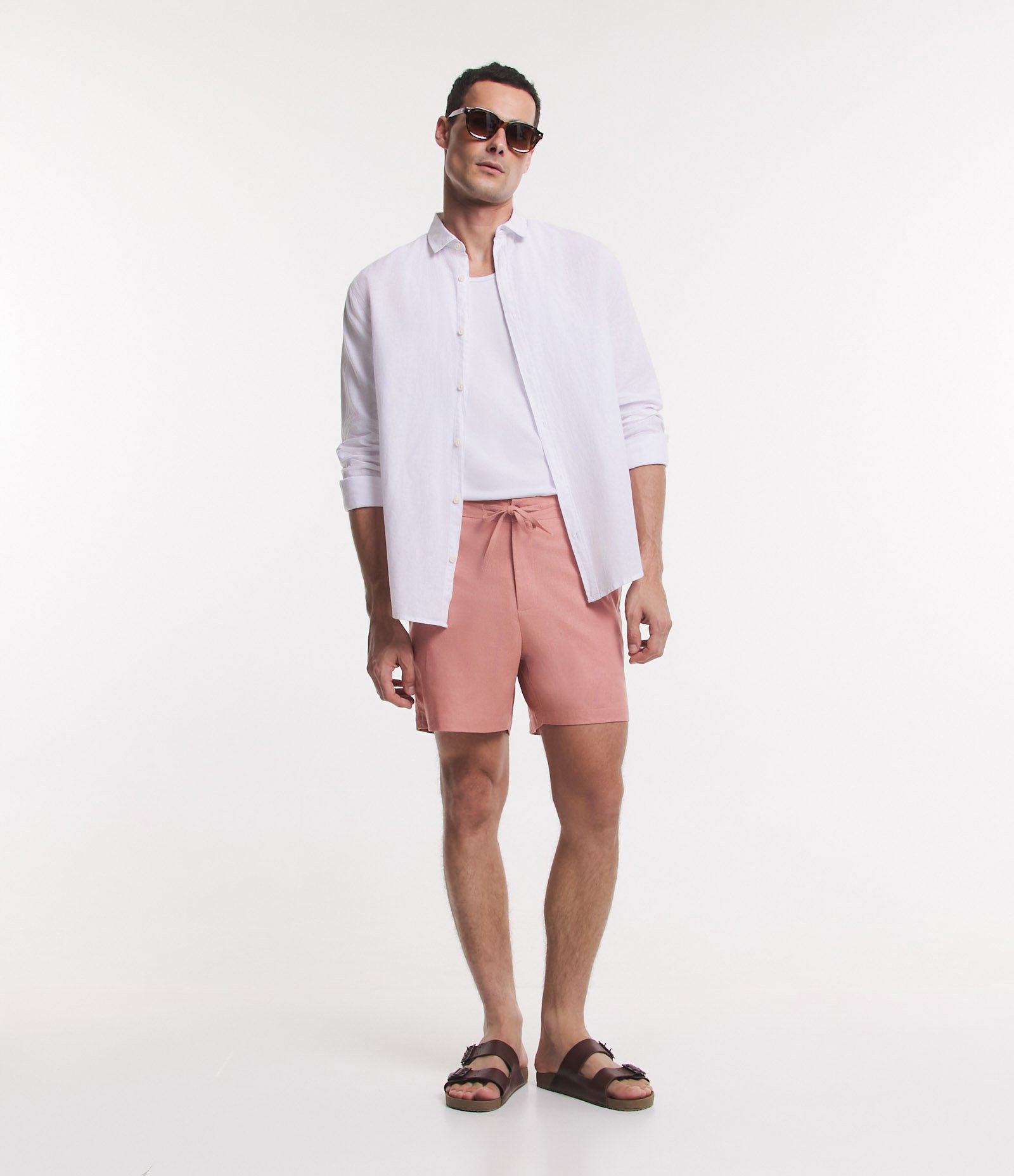 Bermuda Slim em Viscolinho Cordão e Bolsos 1