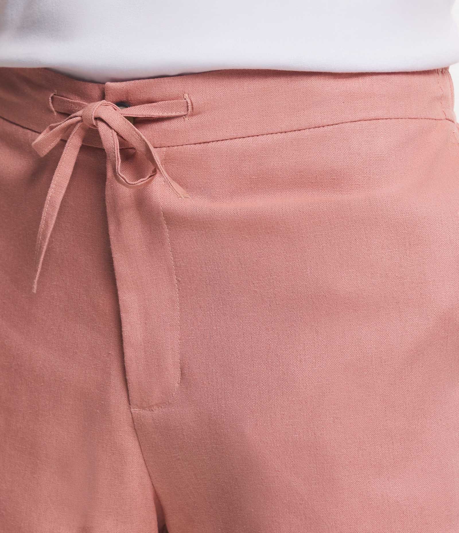 Bermuda Slim em Viscolinho Cordão e Bolsos 4