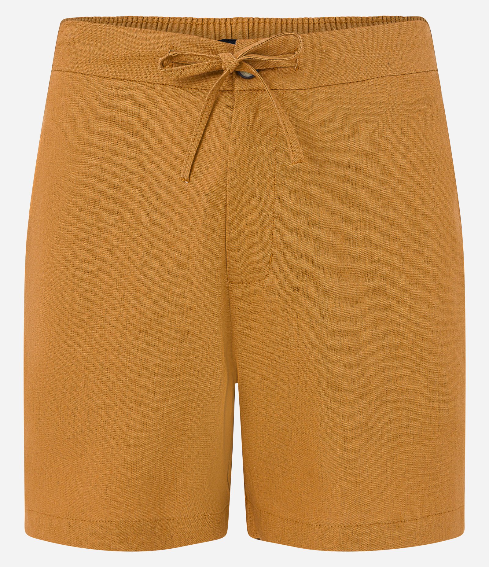Bermuda Slim em Viscolinho Cordão e Bolsos Marrom 5