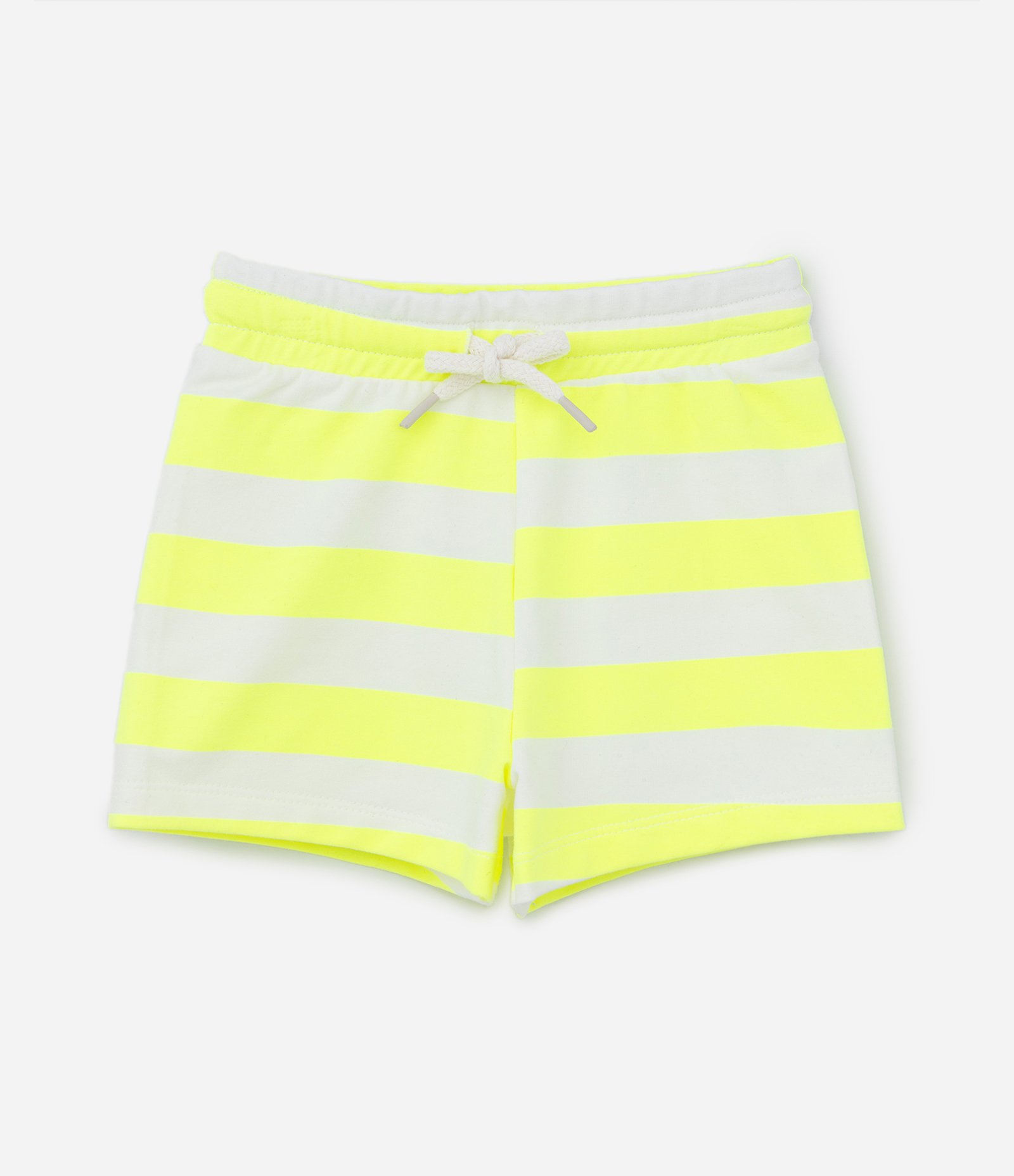 Conjunto Infantil com Listras e Babadinhos - Tam 1 a 5 Anos Amarelo/Branco 5