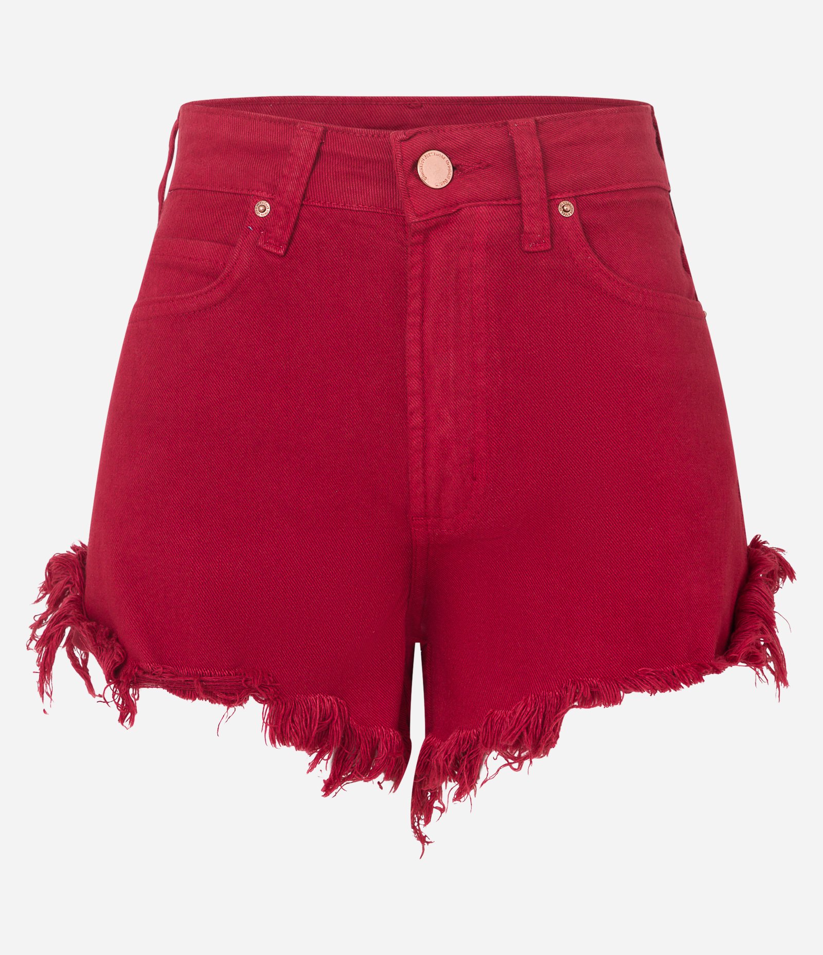 Short Hotpants em Jeans com Bolsos e Barra Desfeita 1
